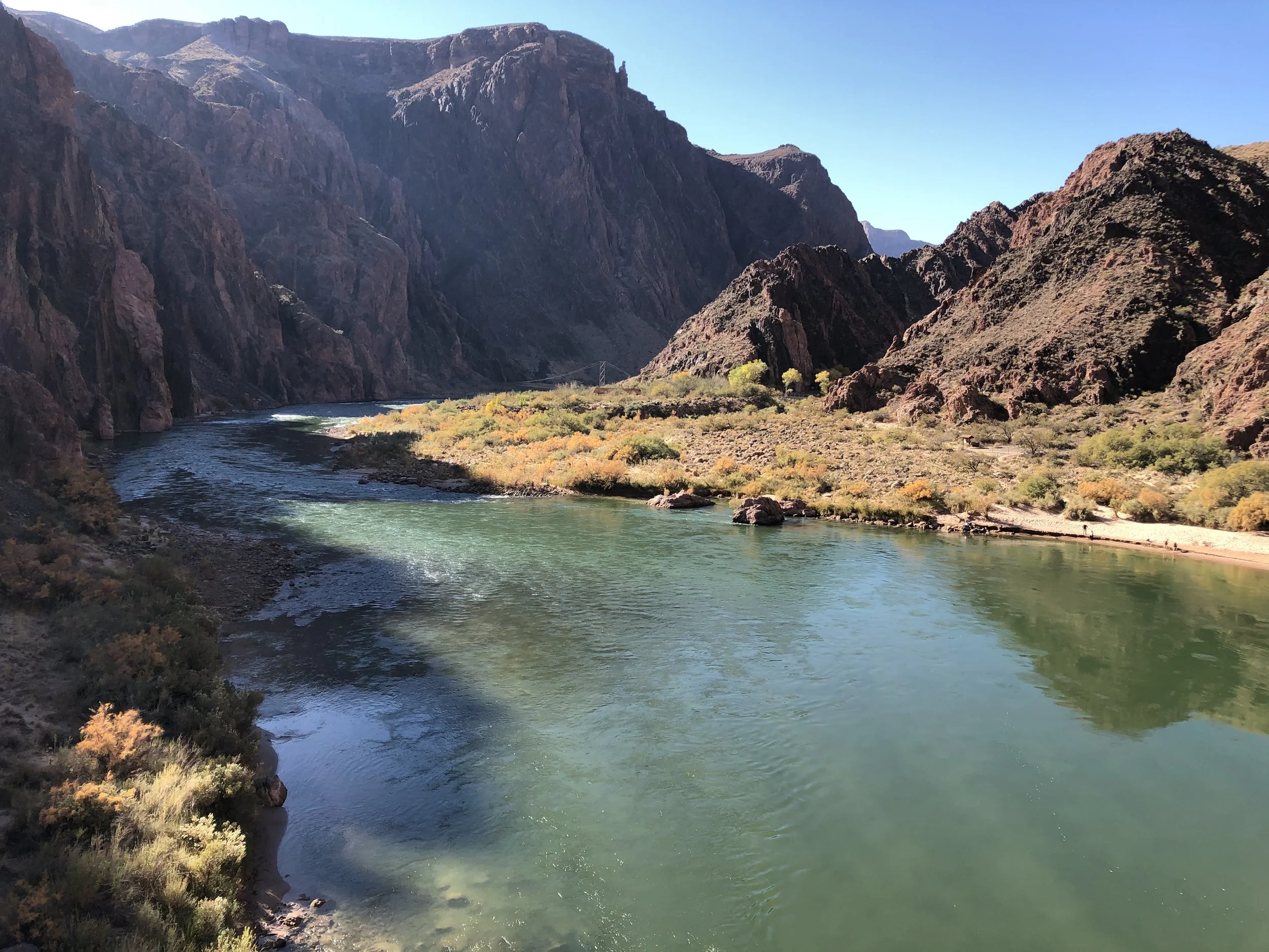 Colorado River winding through the Grand Canyon