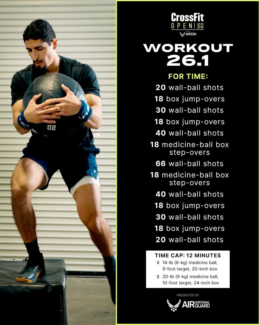 It&rsquo;s go time! #26point1 has been announced. Get ready to take on this workout tomorrow! You can come to a morning class (5, 6:15, 9:30am, or 12pm) or to Friday Night Lights to complete the workout.

Here are some details for FNL:

👉🏼Gym will 