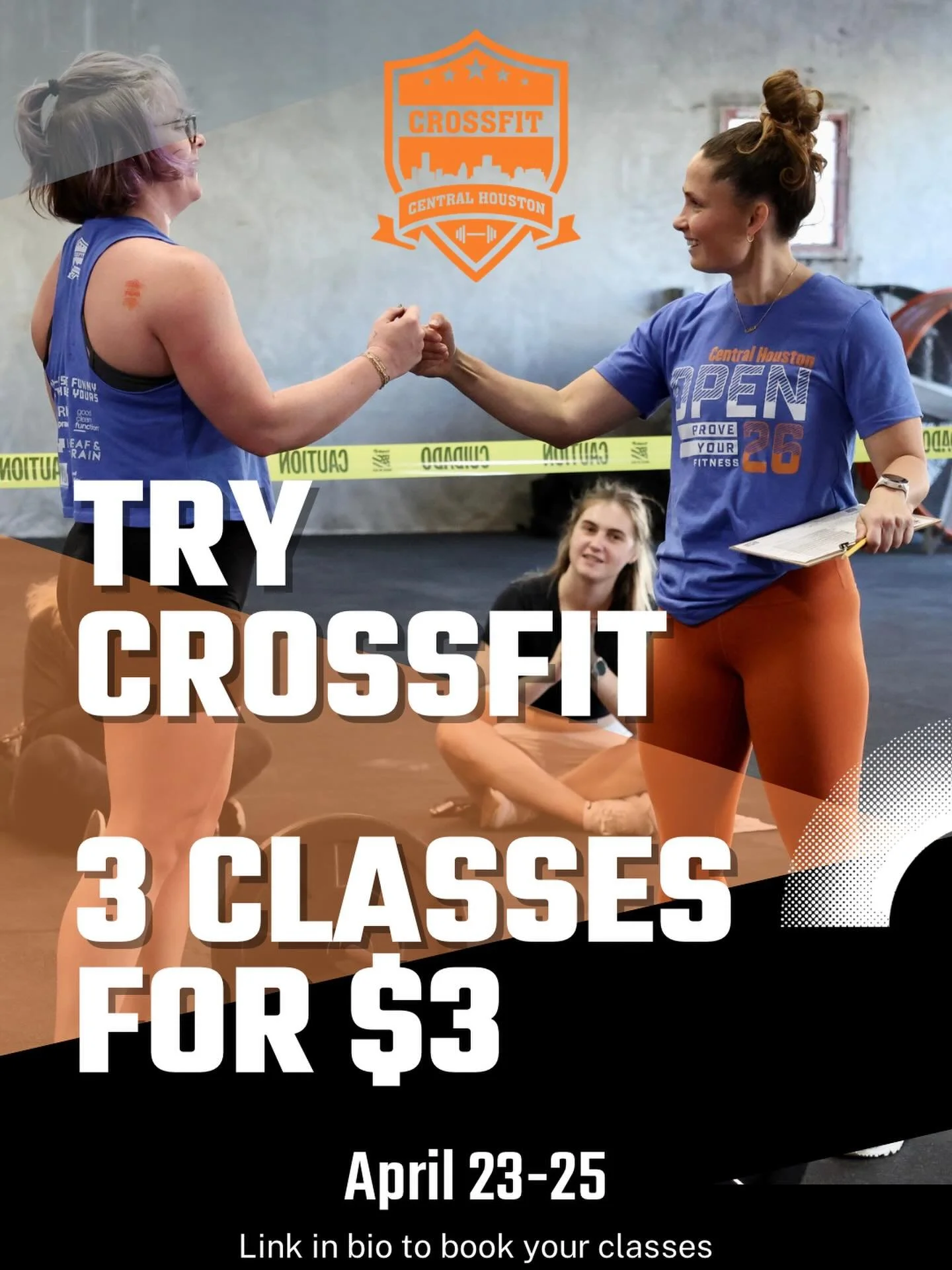 🤔Curious about CrossFit? Or maybe you&rsquo;re thinking of jumping back in? Ready to try something new or looking for a new gym?

Now&rsquo;s your chance! Get 3 classes for just $3 at CrossFit Central Houston - happening Thursday, April 23 to Saturd