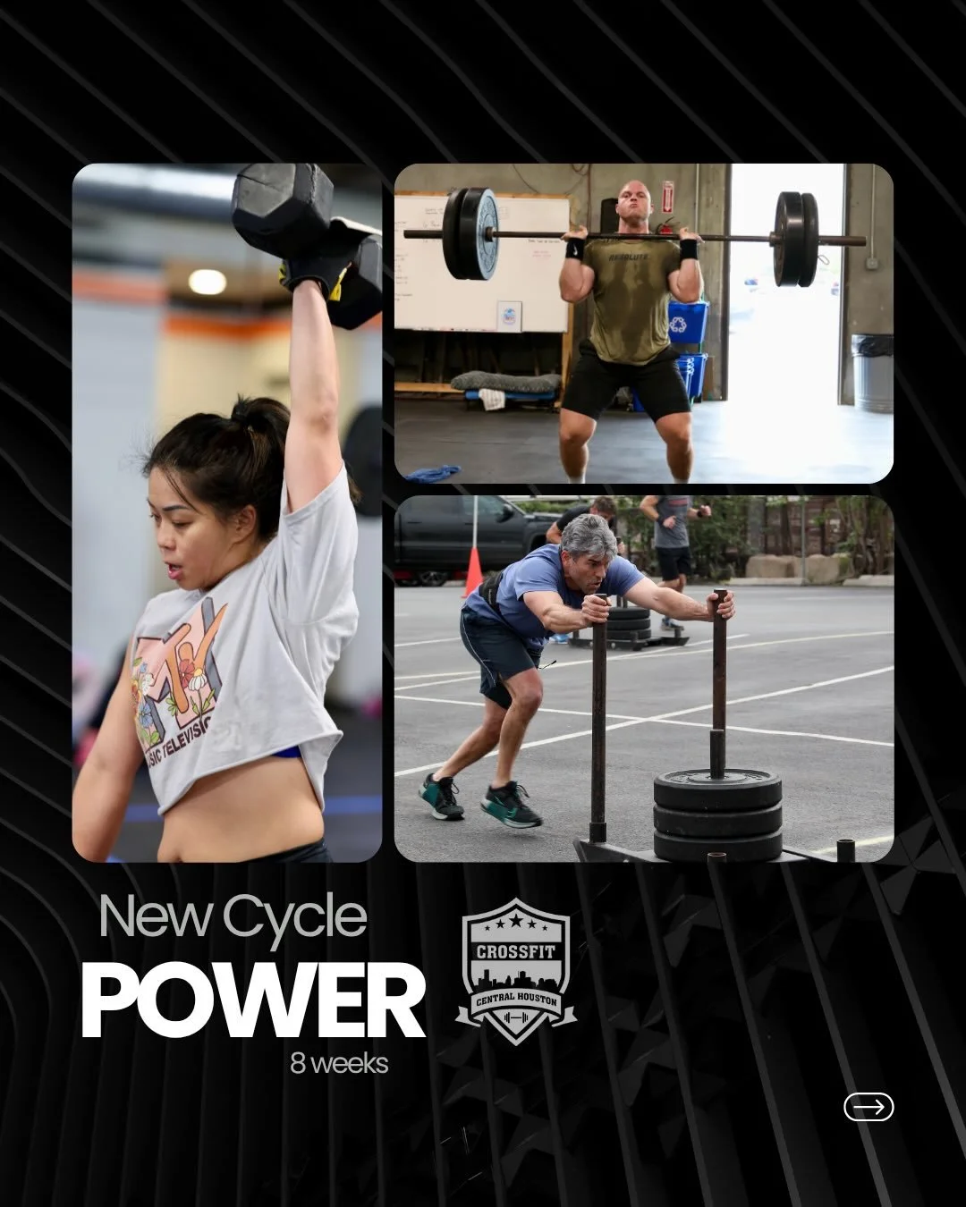 REBUILD laid the foundation. Now we apply that strength into power. 

Our next 8 week cycle will focus on producing force quickly. This can be on the barbell, on machines, and even in conditioning pieces. 

We will continue to build strength, but emp