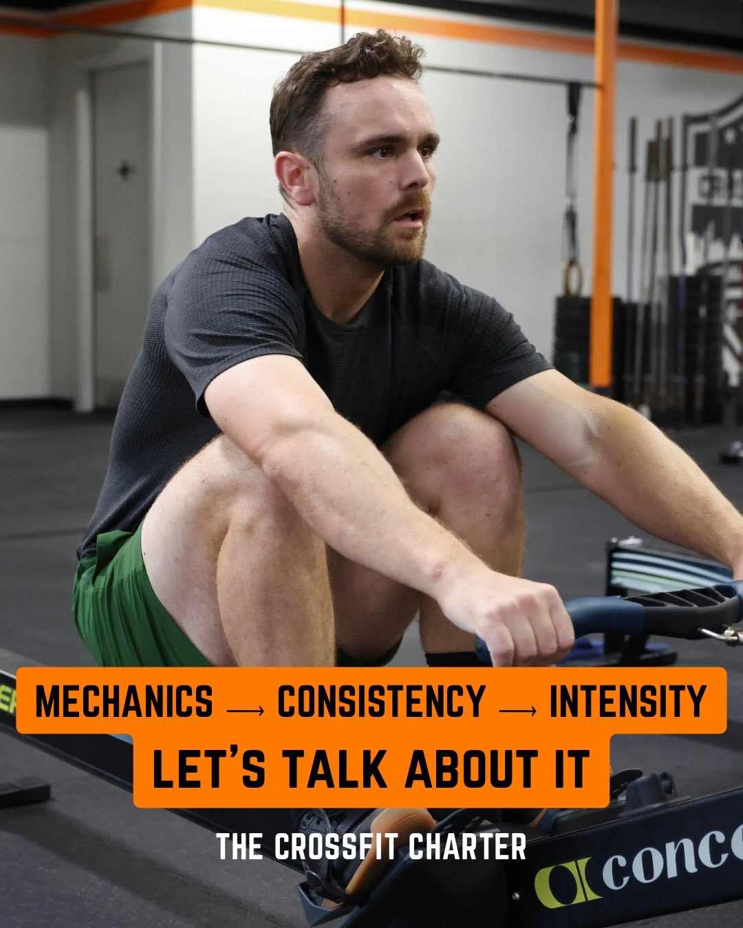Mechanics &mdash;> Consistency &mdash;> Intensity

This is one of the foundational principles of @crossfittraining and it&rsquo;s how we approach coaching athletes of all levels. 

Build quality movement first, repeat it consistently, and then 