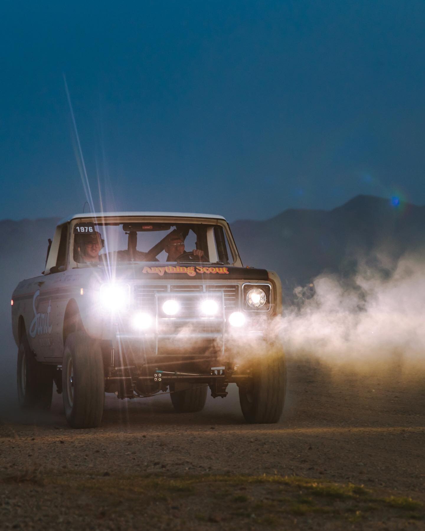 IH Western Regionals was a blast. We had so much fun meeting everyone (and checking out all those beautiful Scouts) that we barely took the camera out. We did manage to get in a little blue hour run with @vintagescoutraceprogram . Our friend Sean is 