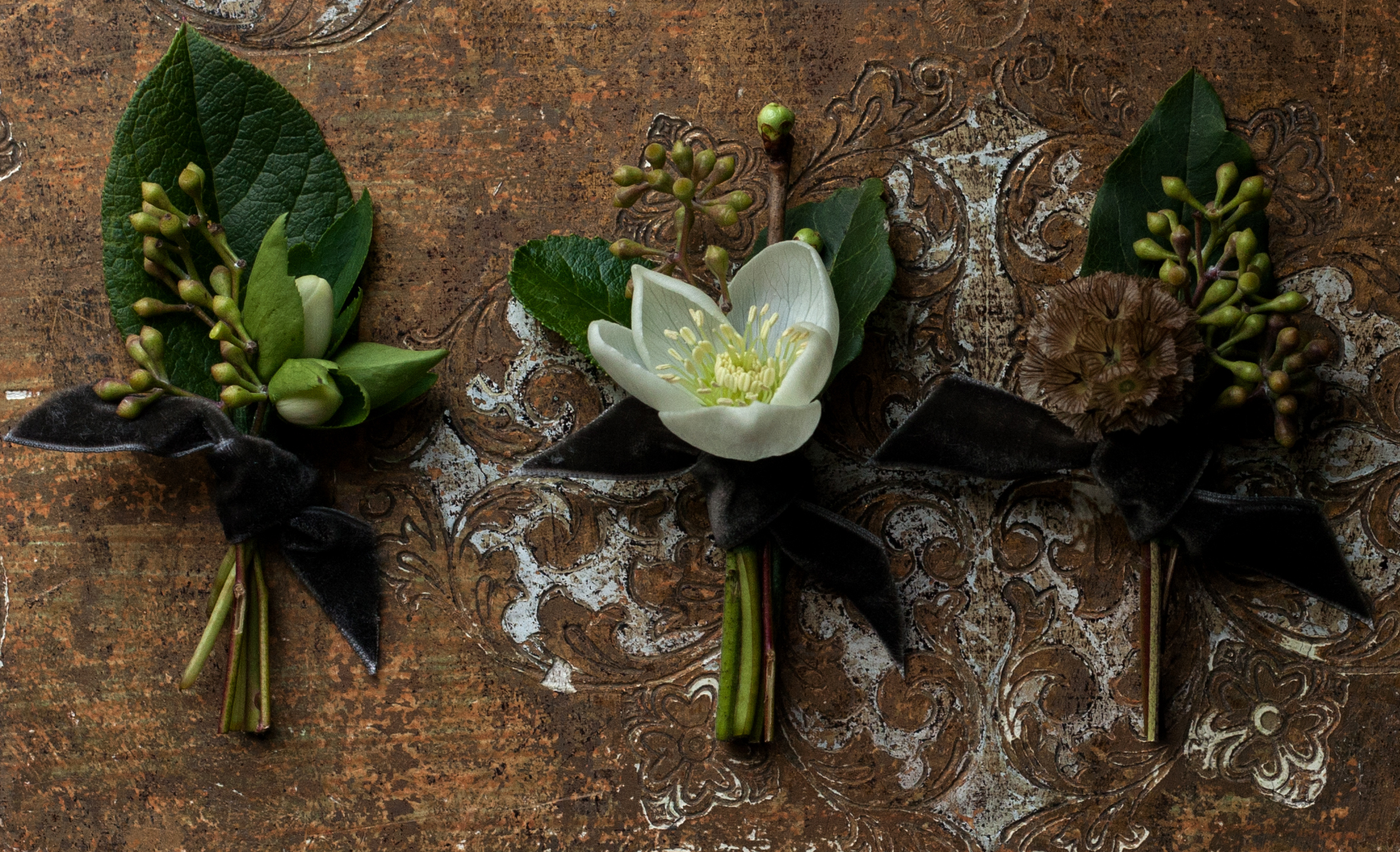 Winter buttonholes