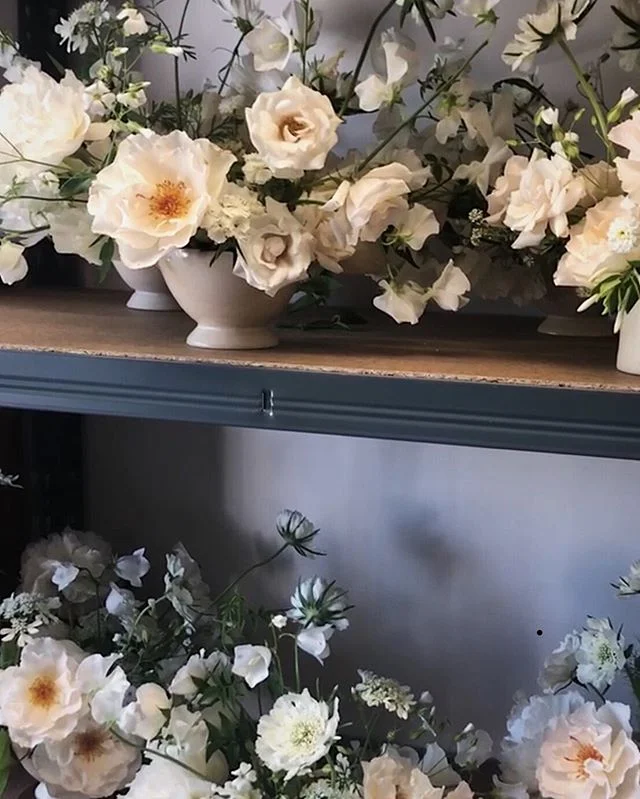 Shelfie in the new studio. Moving premises during wedding season is not for the faint-hearted. Thankfully, I had good friends and the local shop had red wine, so we powered through.