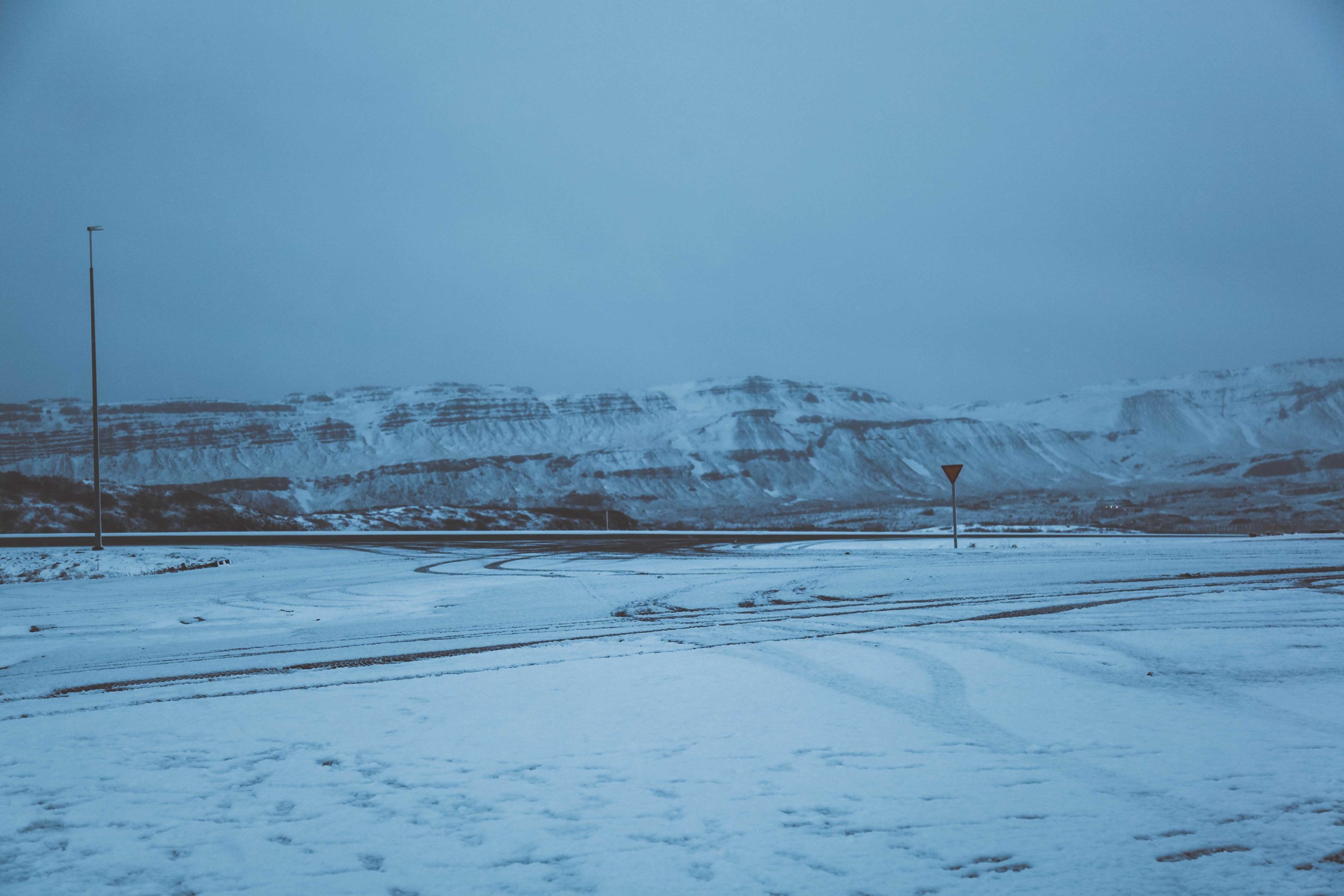 Hotel Nordic Parking Lot, Grábrók, Þjóðvegur, Iceland | Photo by Dorey Kronick