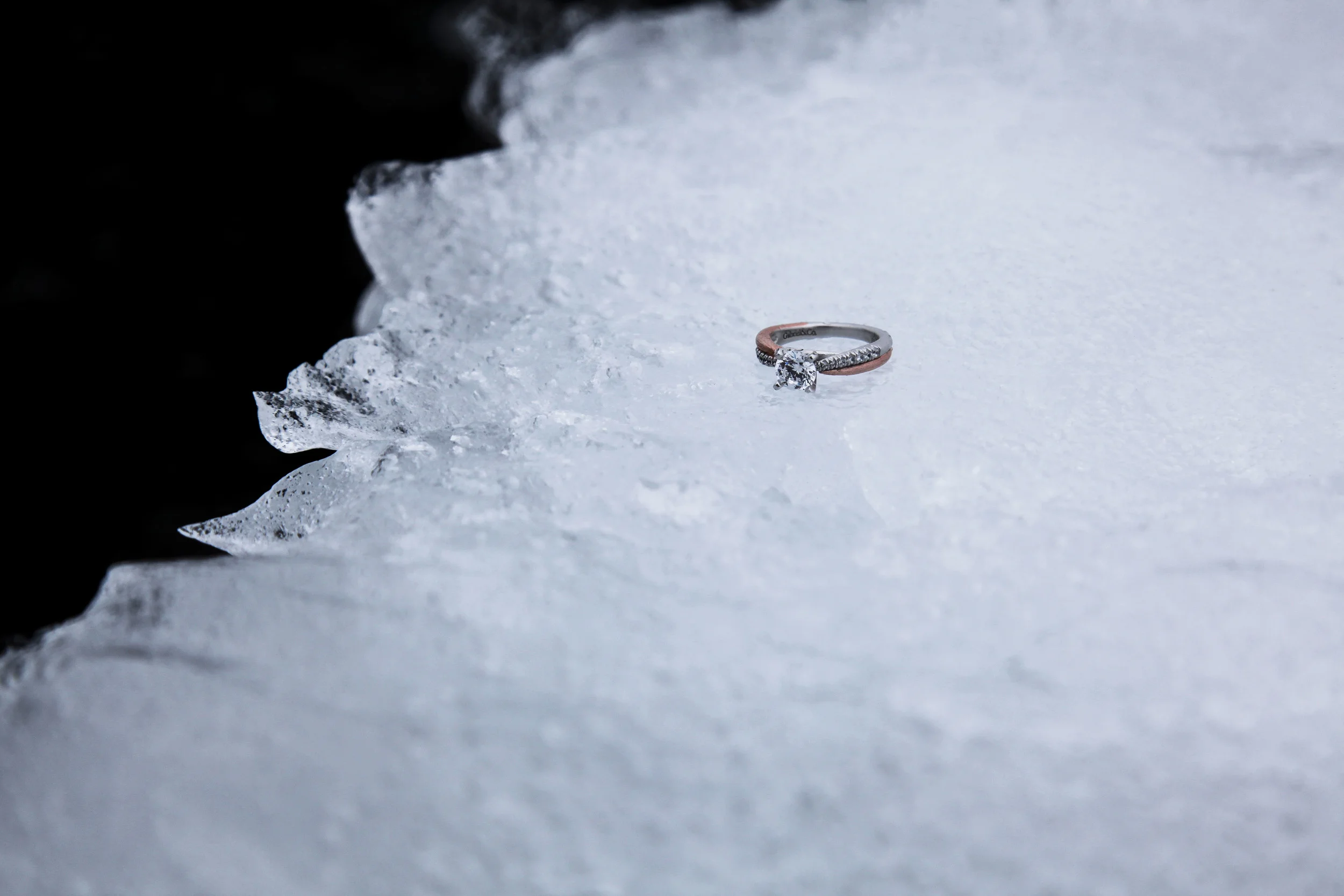 Gage Diamonds Engagement Ring in Iceland | Photo by Dorey Kronick