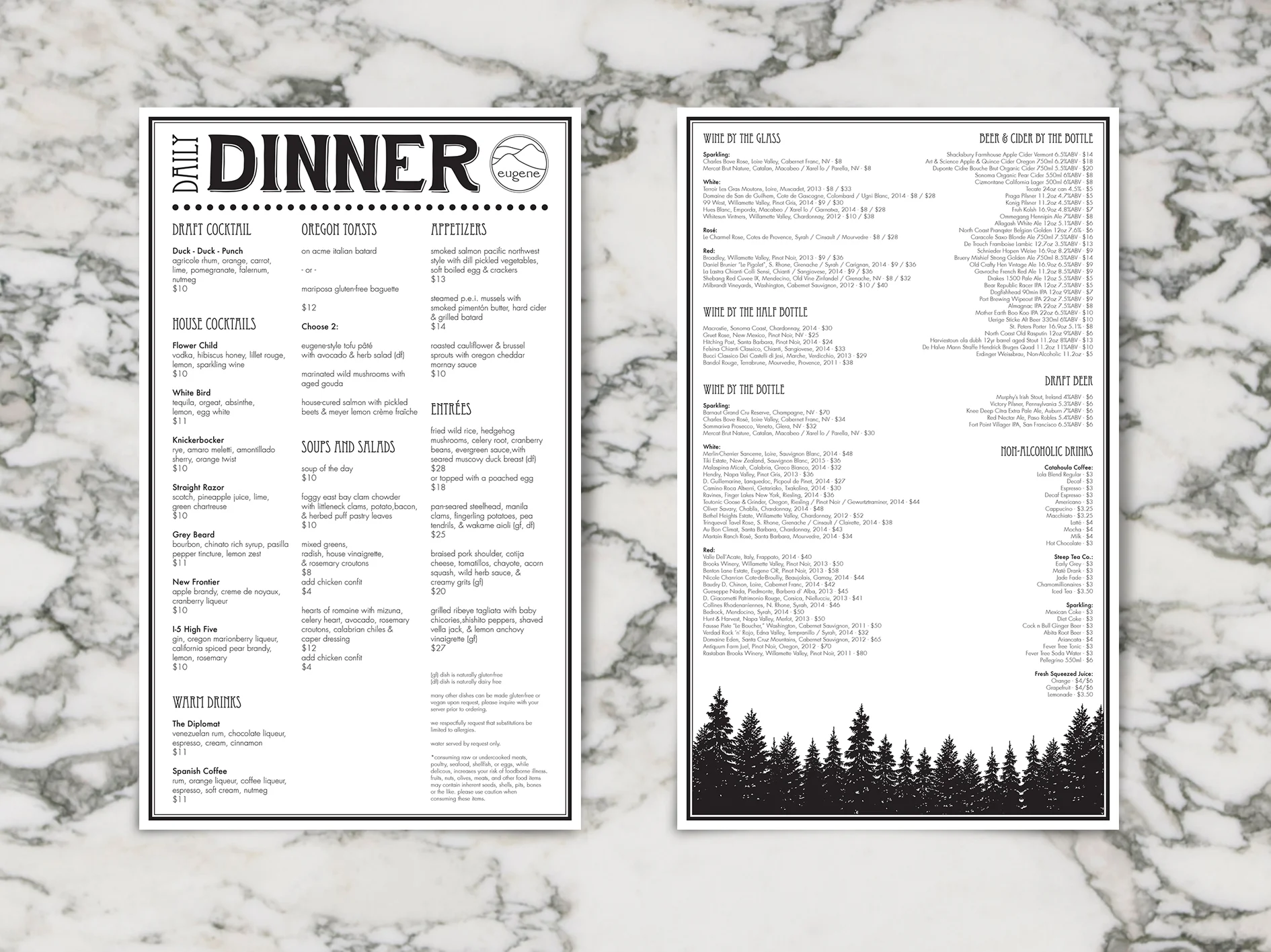 Cafe Eugene Menus | by Dorey Kronick