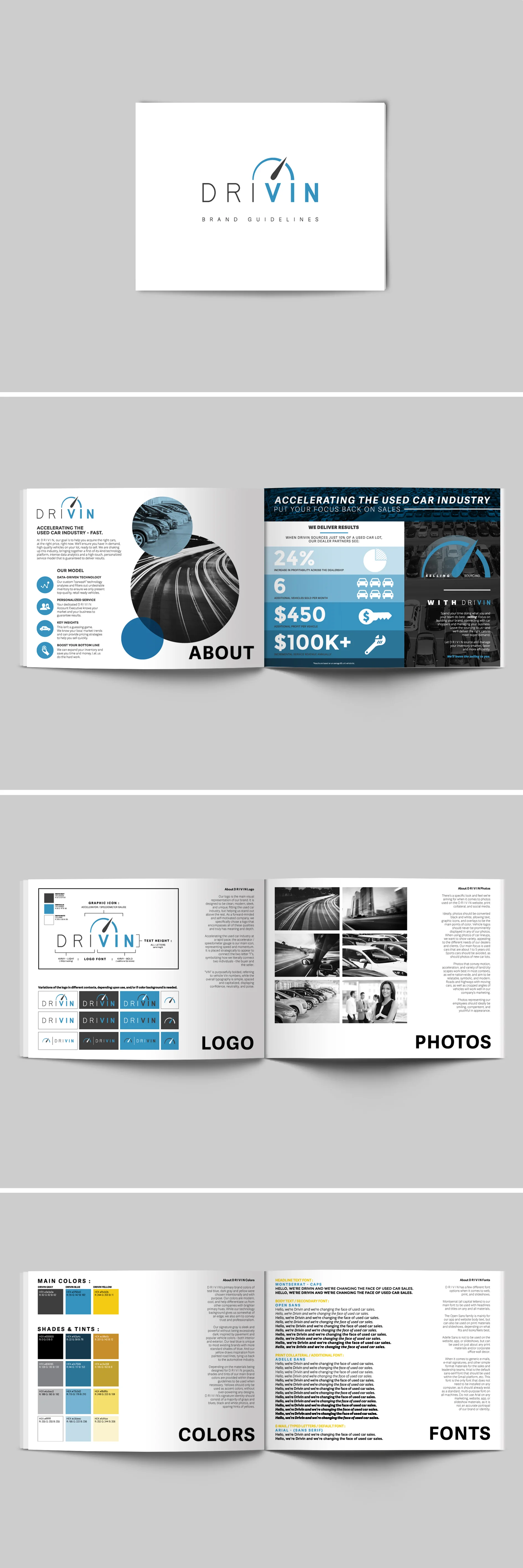 Drivin Corporate Logo & Brand Guide | by Dorey Kronick