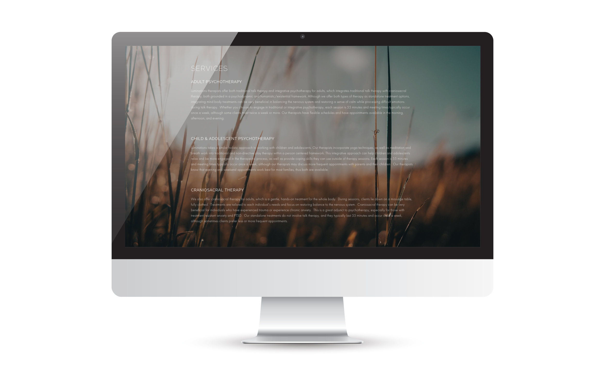 Luminations Psychotherapy & Wellness Website | by Dorey Kronick