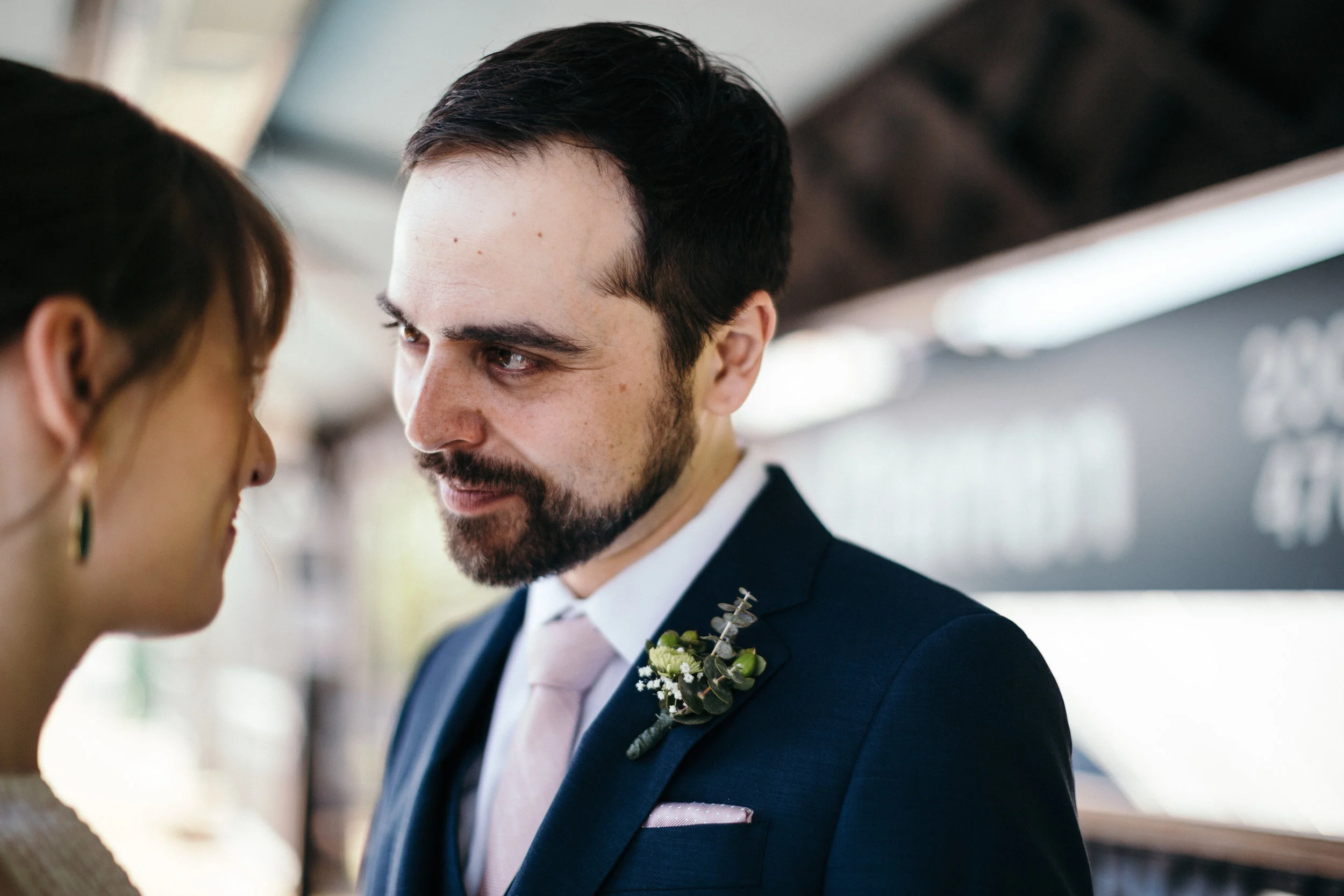Emily & Jesse's Sweet Lincoln Square, Chicago Wedding | Photo by Dorey Kronick