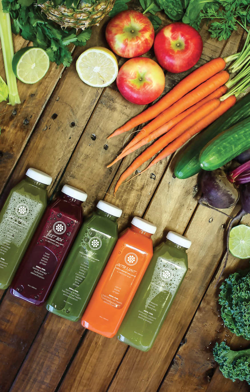 Cold Press Juice Packaging Design for Protein Bar Restaurants | by Dorey Kronick