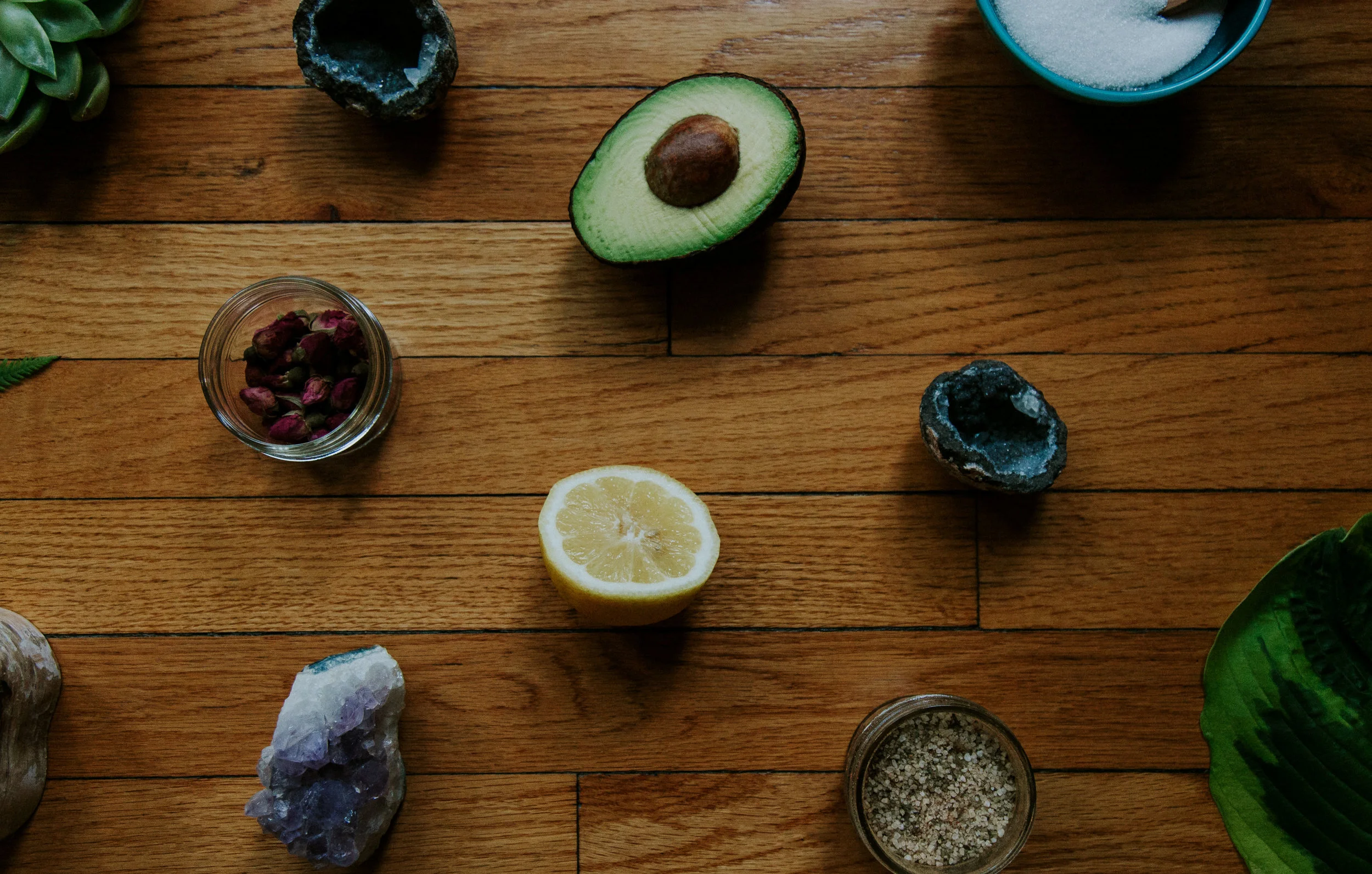 Health, Wellness, & Natural Beauty Flat Lay | Photo by Dorey Kronick