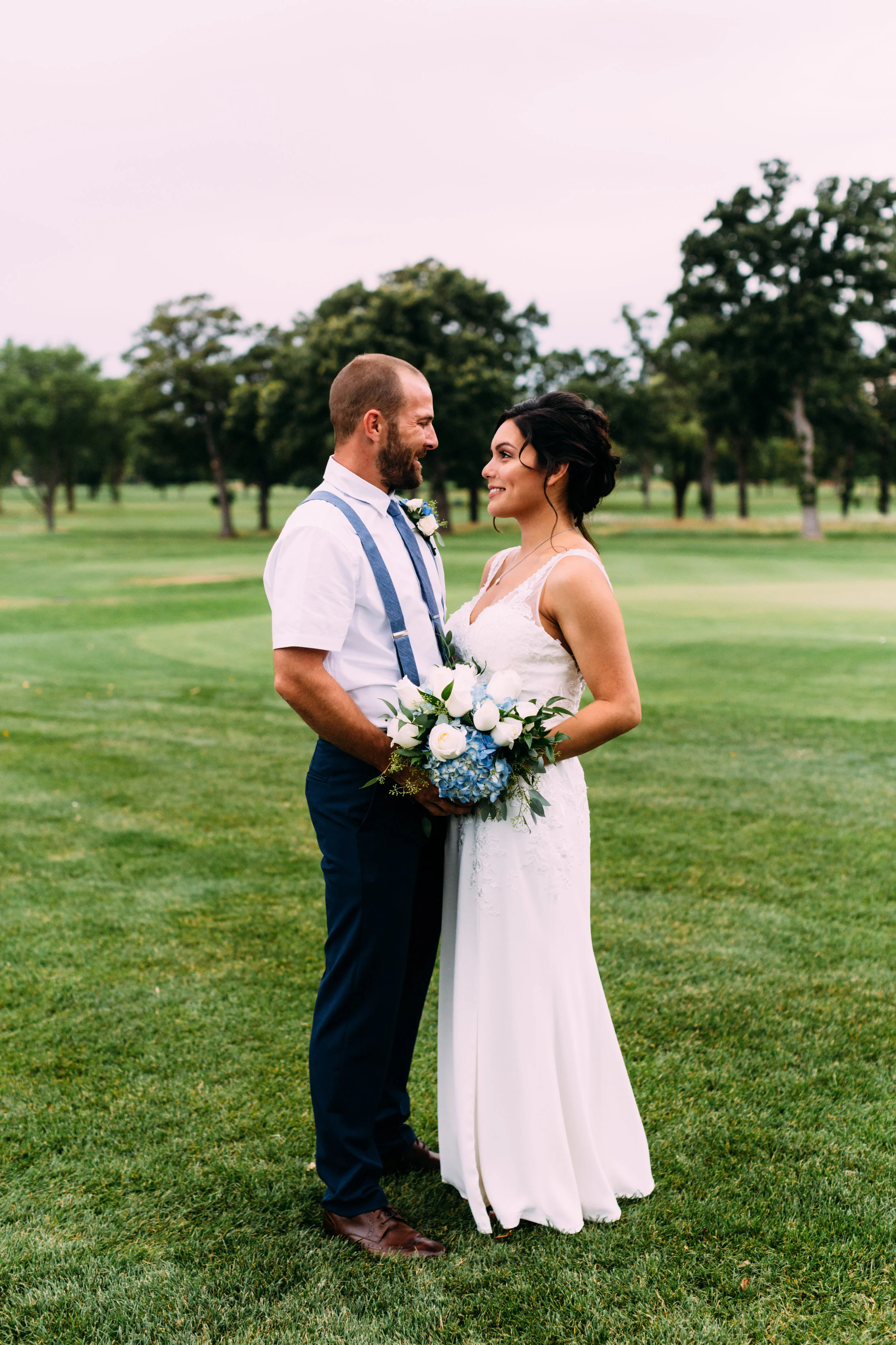 Elysia & Mike's Beautiful Glen Flora Country Club Wedding | Photo by Dorey Kronick