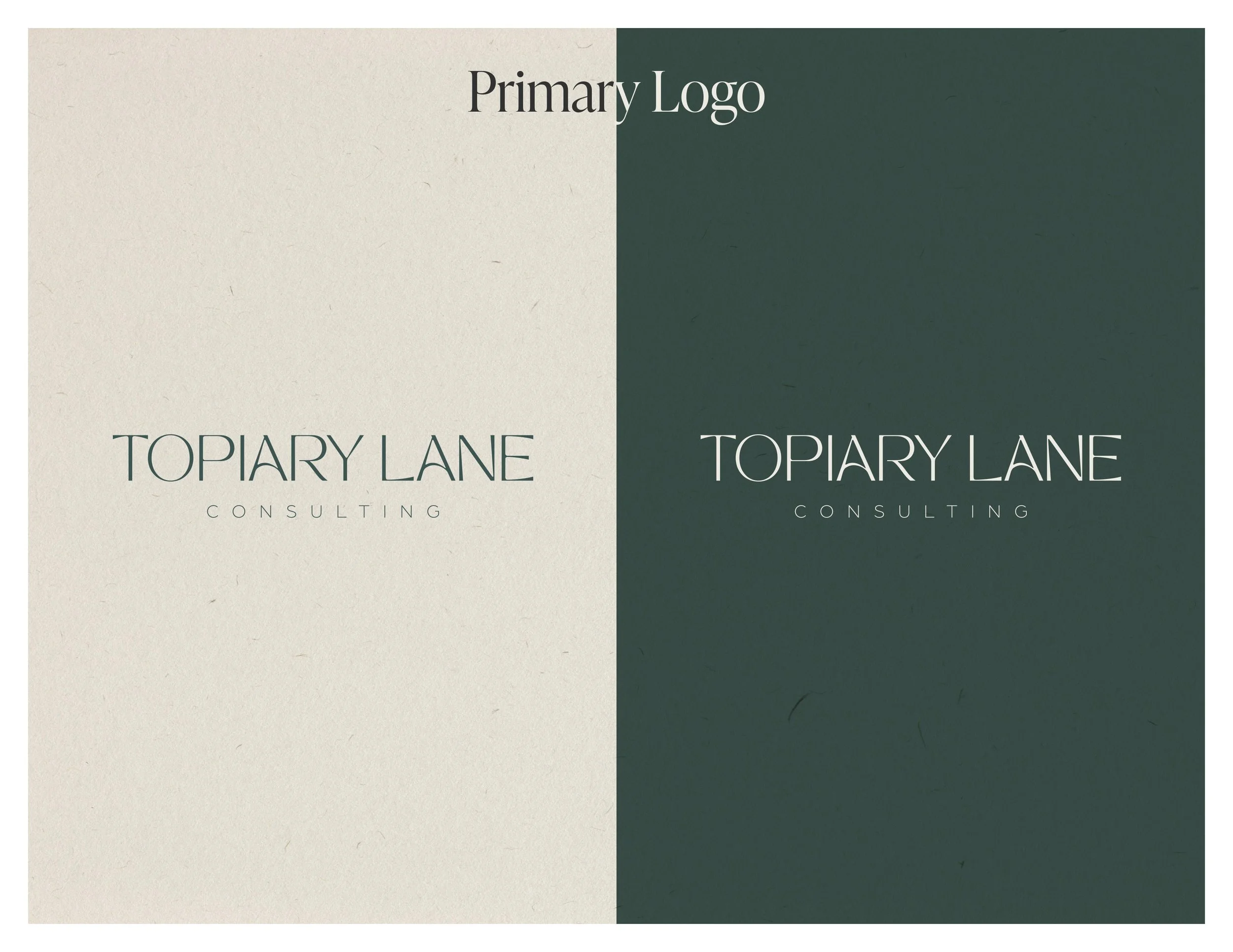 Topiary Lane Consulting Brand Guide Design by Dorey Kronick