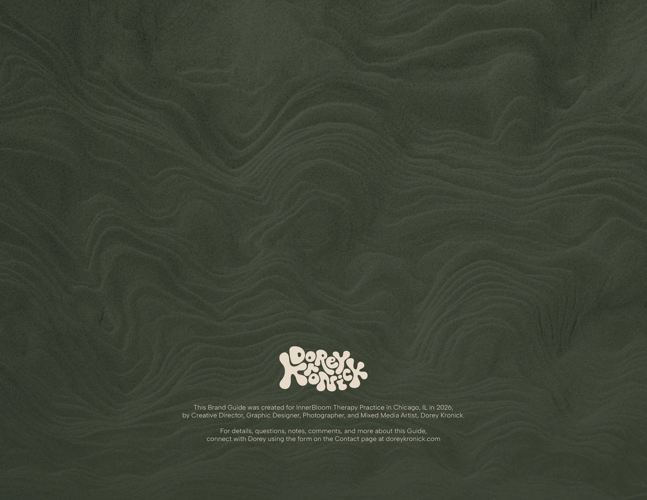 InnerBloom Therapy Chicago Practice Brand Guide and Identity Design by Creative Director, Dorey Kronick