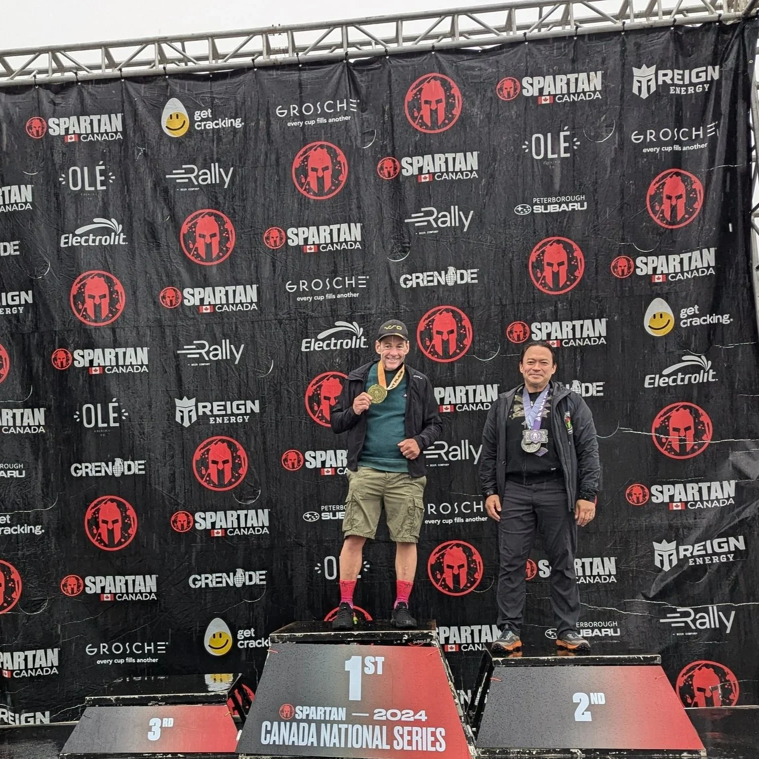 Coach JP on the 2024 Spartan Race Kelowna Ultra age group podium