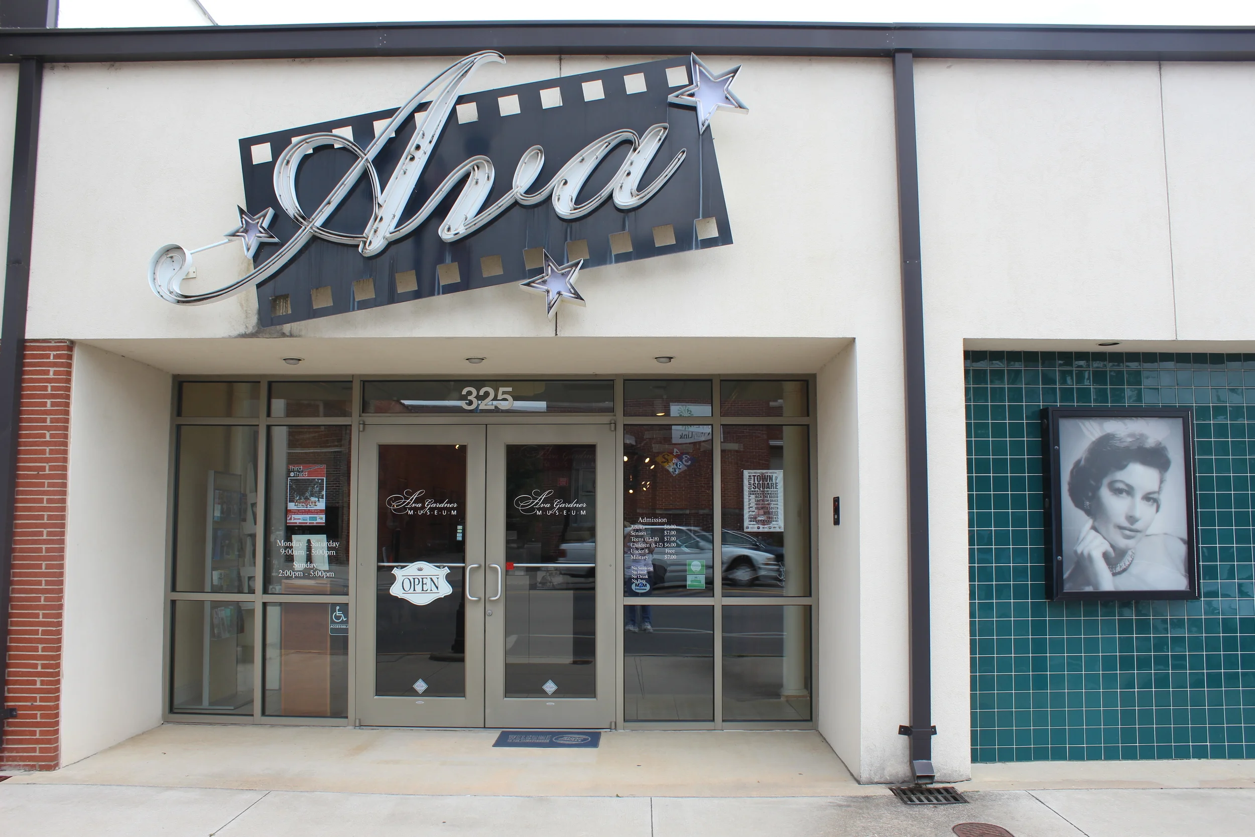 Ava Gardner Museum at 325 E. Market St. in Smithfield, NC