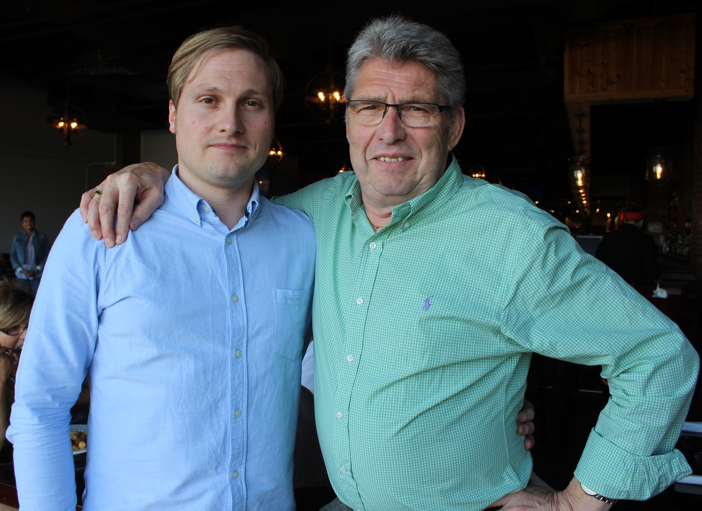 Mathias Ronsch (on the left) and his father Manfred (on the right).