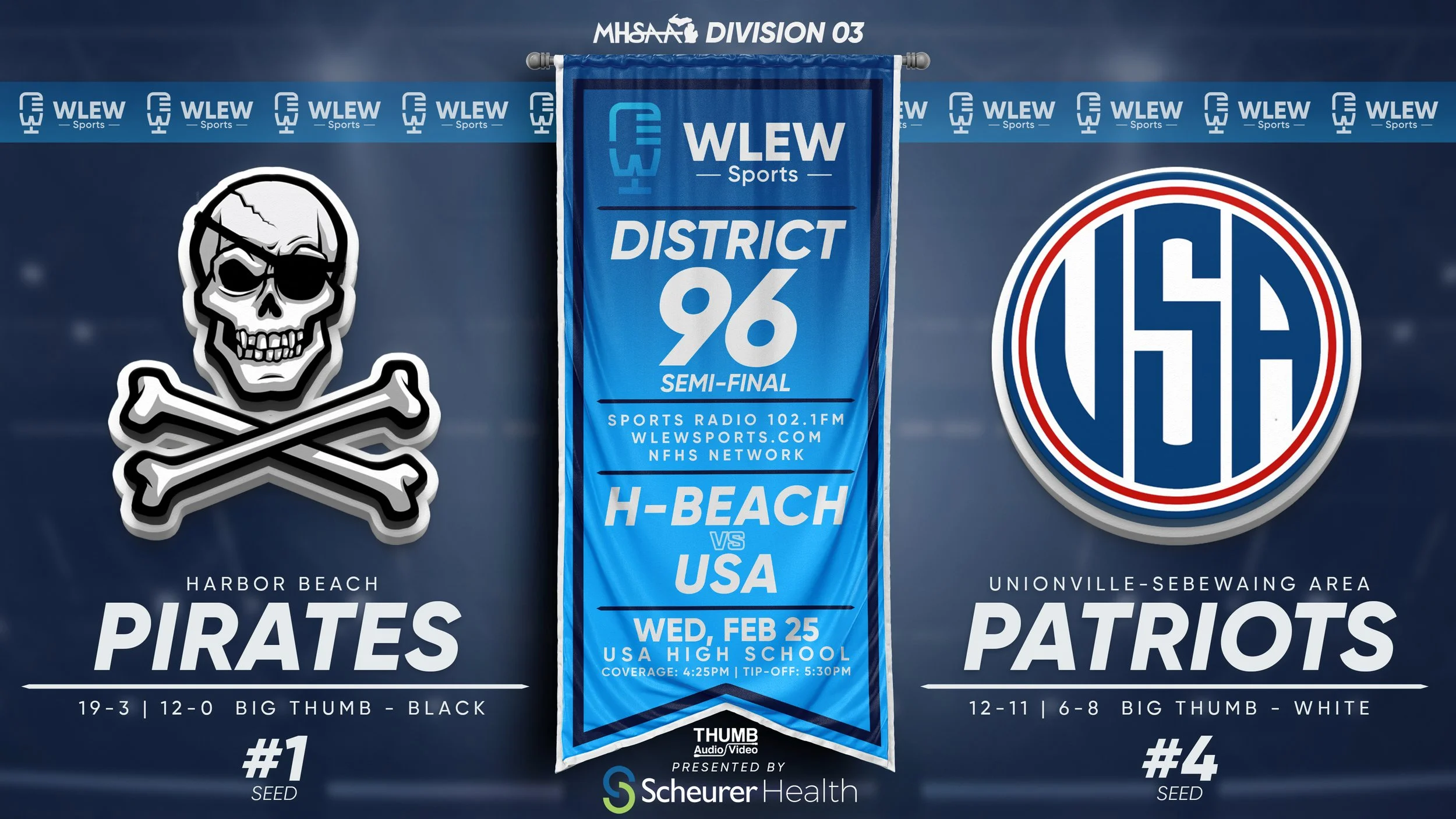 District 96 Semi-Final: USA vs Harbor Beach