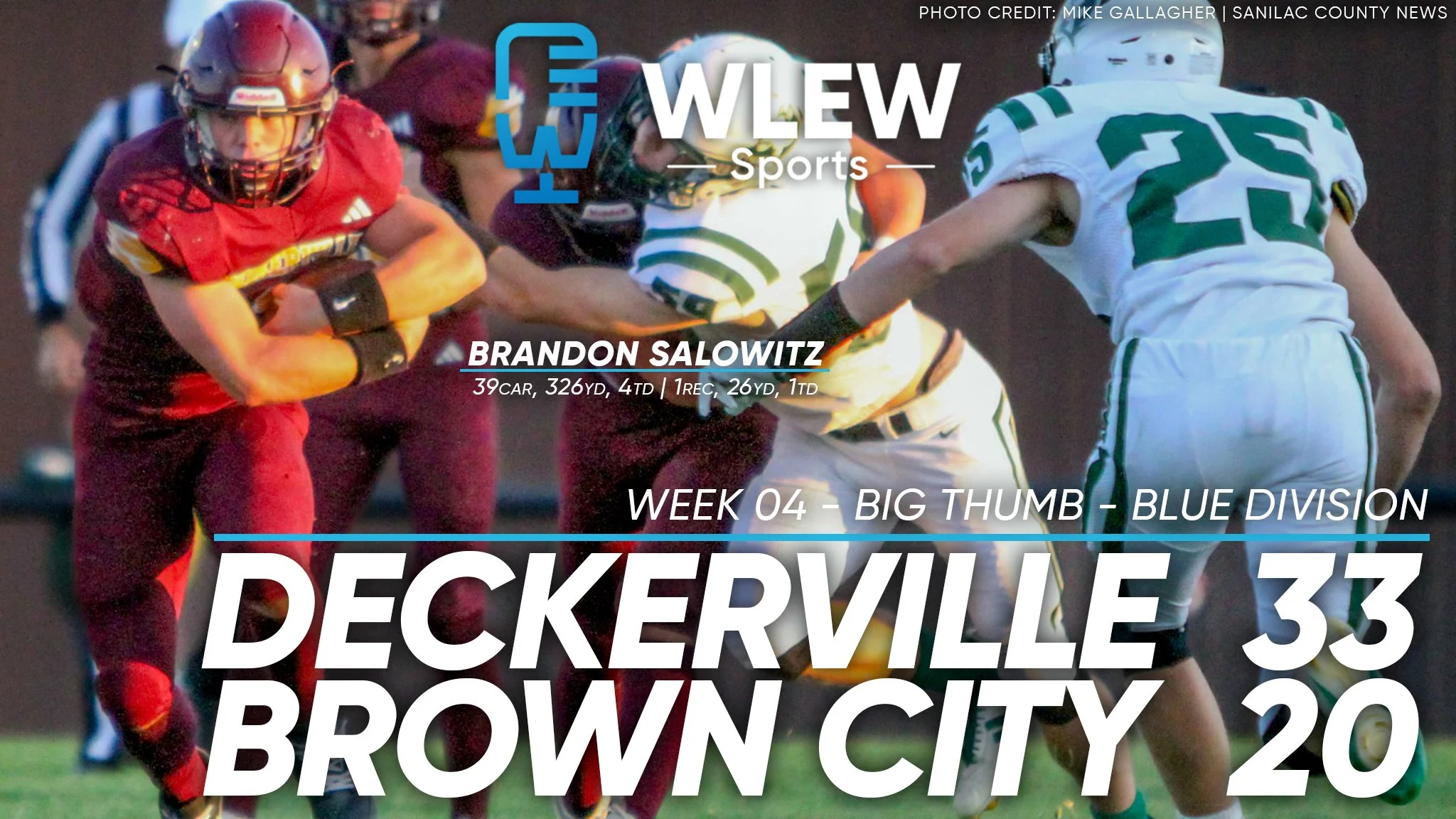 Deckerville 33, Brown City 20