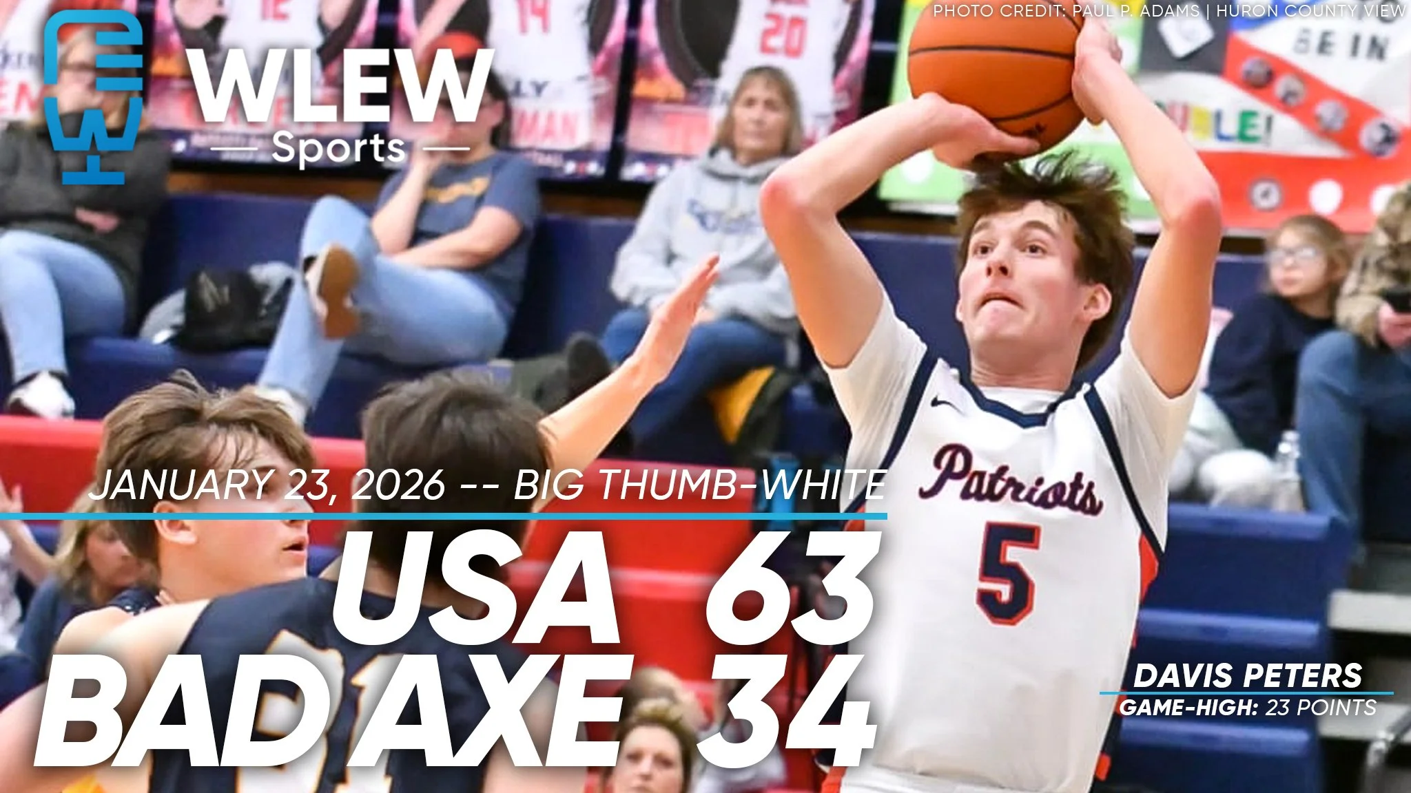 USA 63, Bad Axe 34