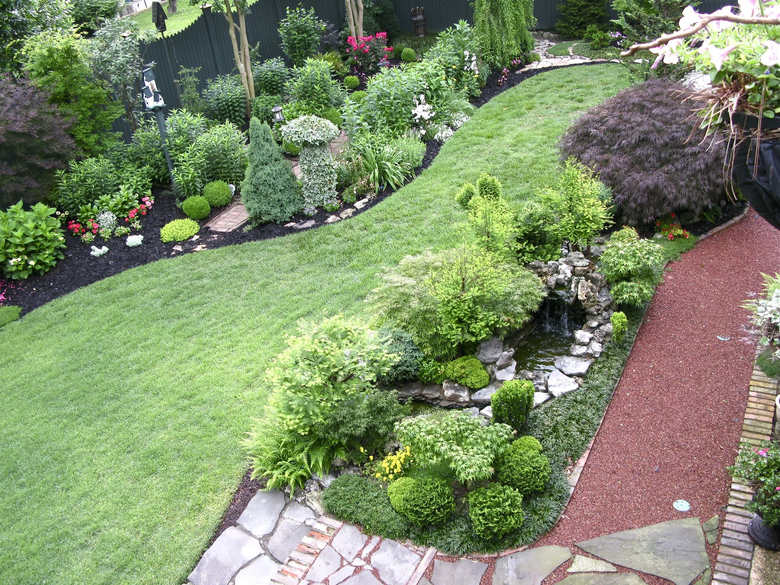 Reduced Lawn Area