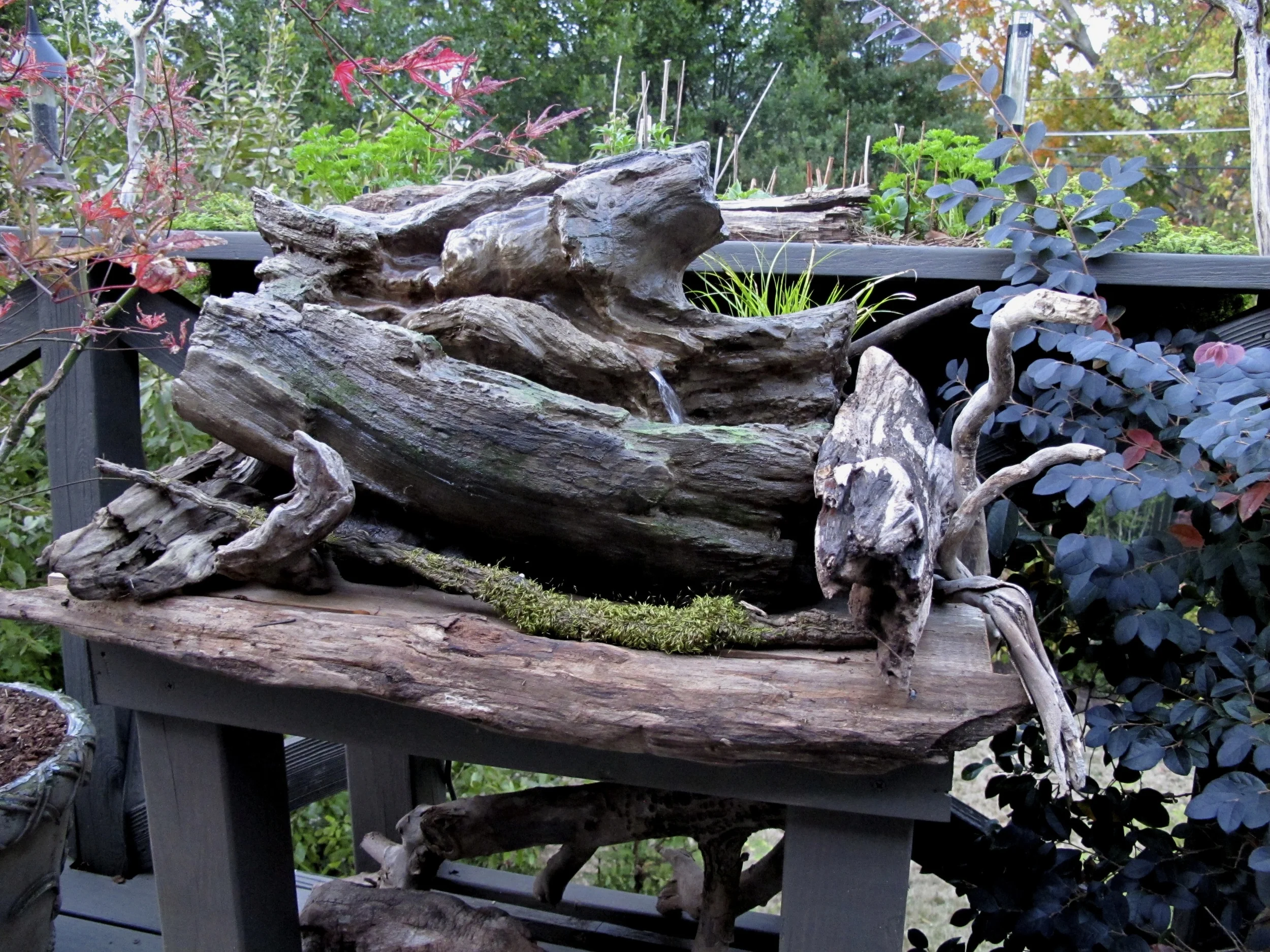 Deck Table Water Feature