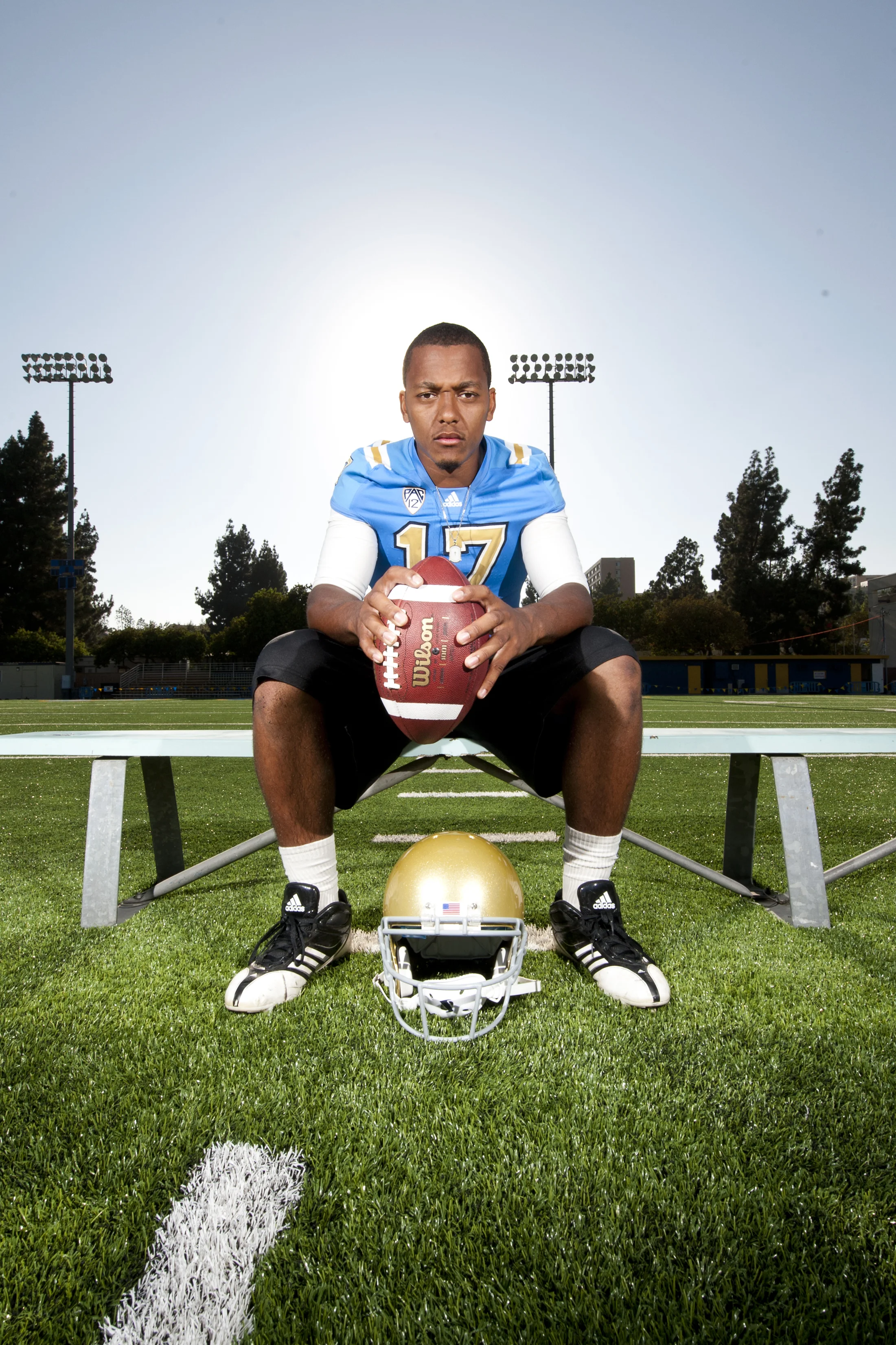 LOS ANGELES, CA – Redshirt freshman quarterback Brett Hundley at Spaulding Field in August 2012.