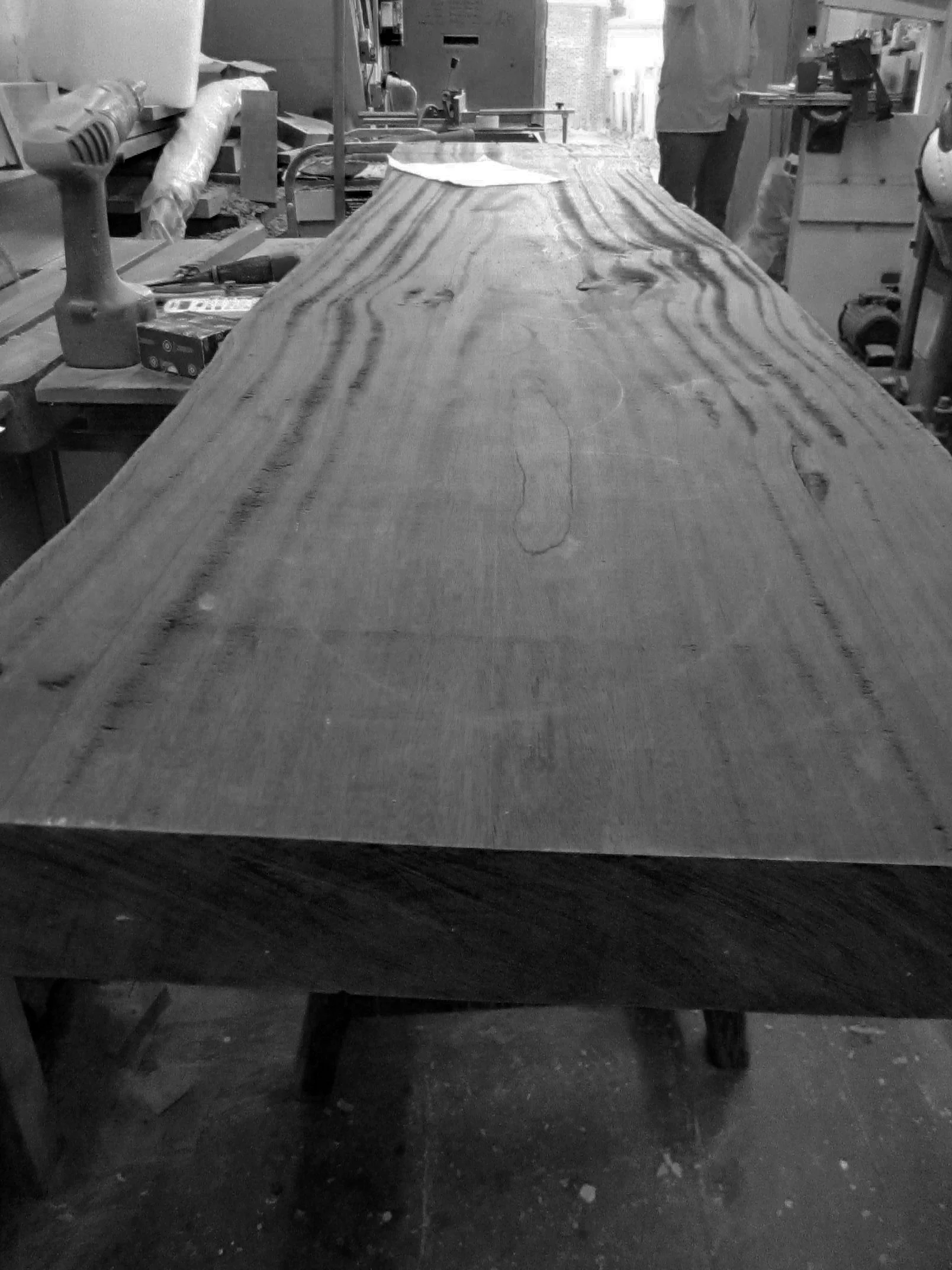timber ready for cutting and turning into salad bowls