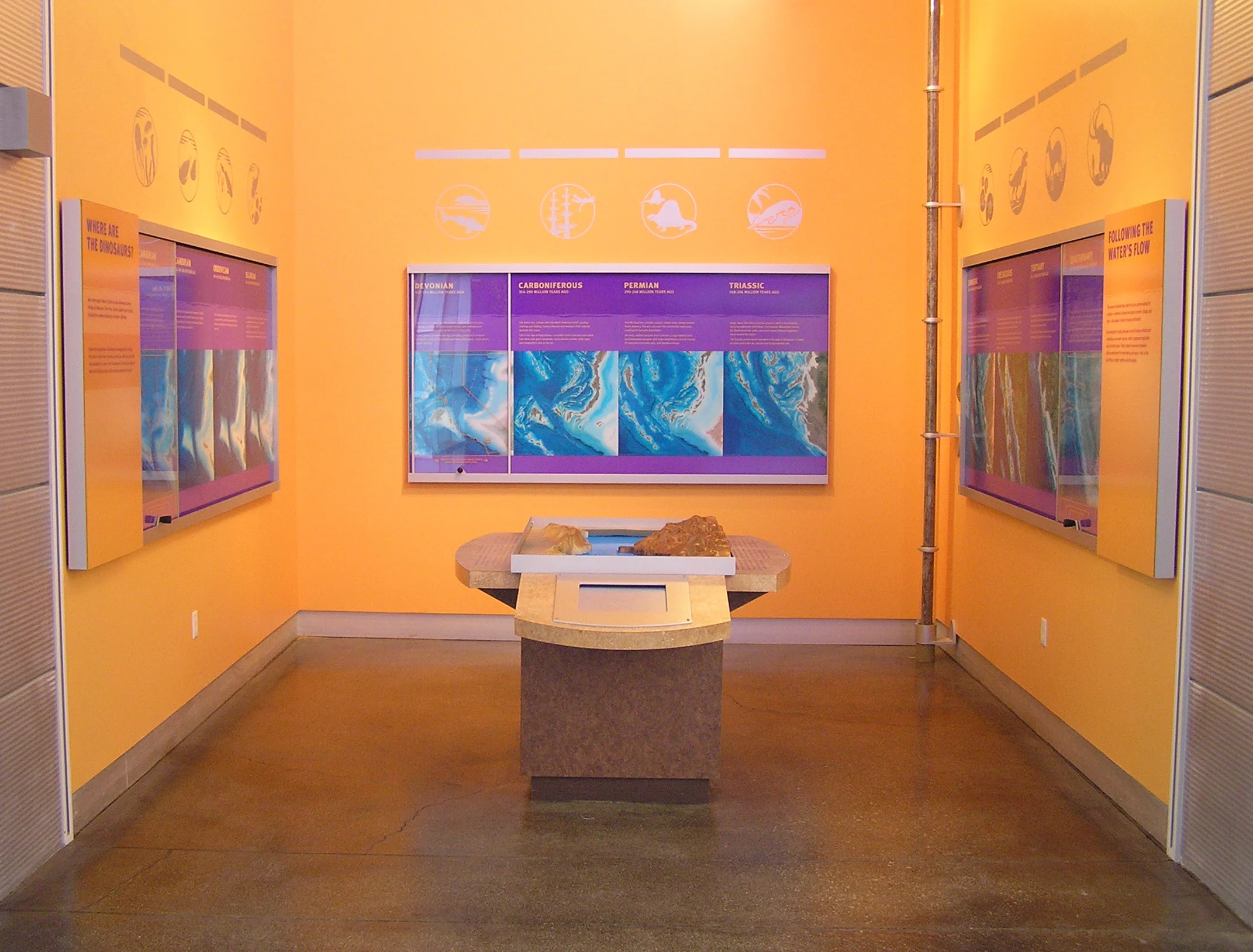 Western Center for Paleontology and Archaeology, Interpretive Exhibit Graphics — Gene Ullery