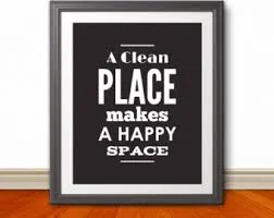 Cleaning up your space cleans your mind.