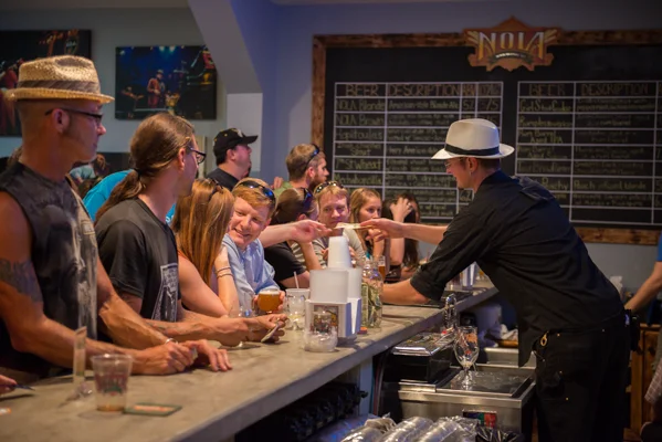 NOLA Brewing Tap Room.