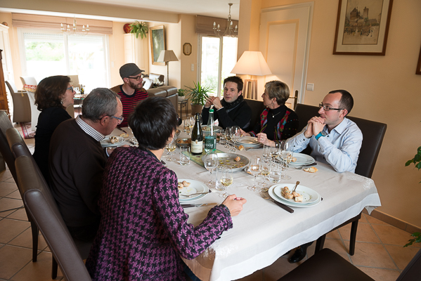 I had great conversation in Dijon, France.