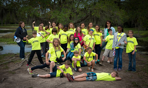 I went on a fun field trip with my kiddos class! My son is the one showing his muscles. :)
