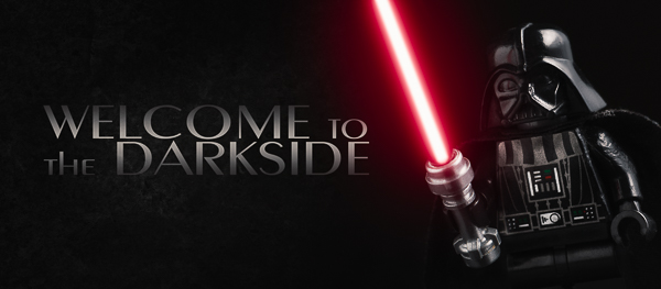 He helped me make this with his Darth Vader Lego.