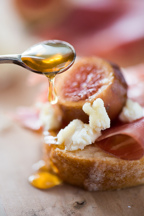 I ate this and shared with my wife. Figs, goat cheese, and prosciutto.