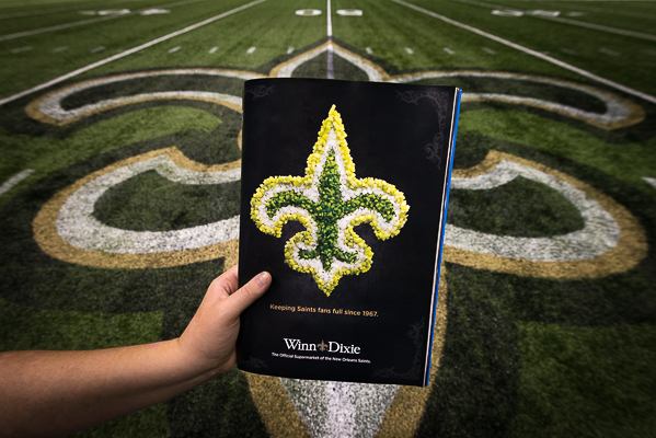 Yes, the New Orleans Saints Superdome! BTW that is the official gameday program.