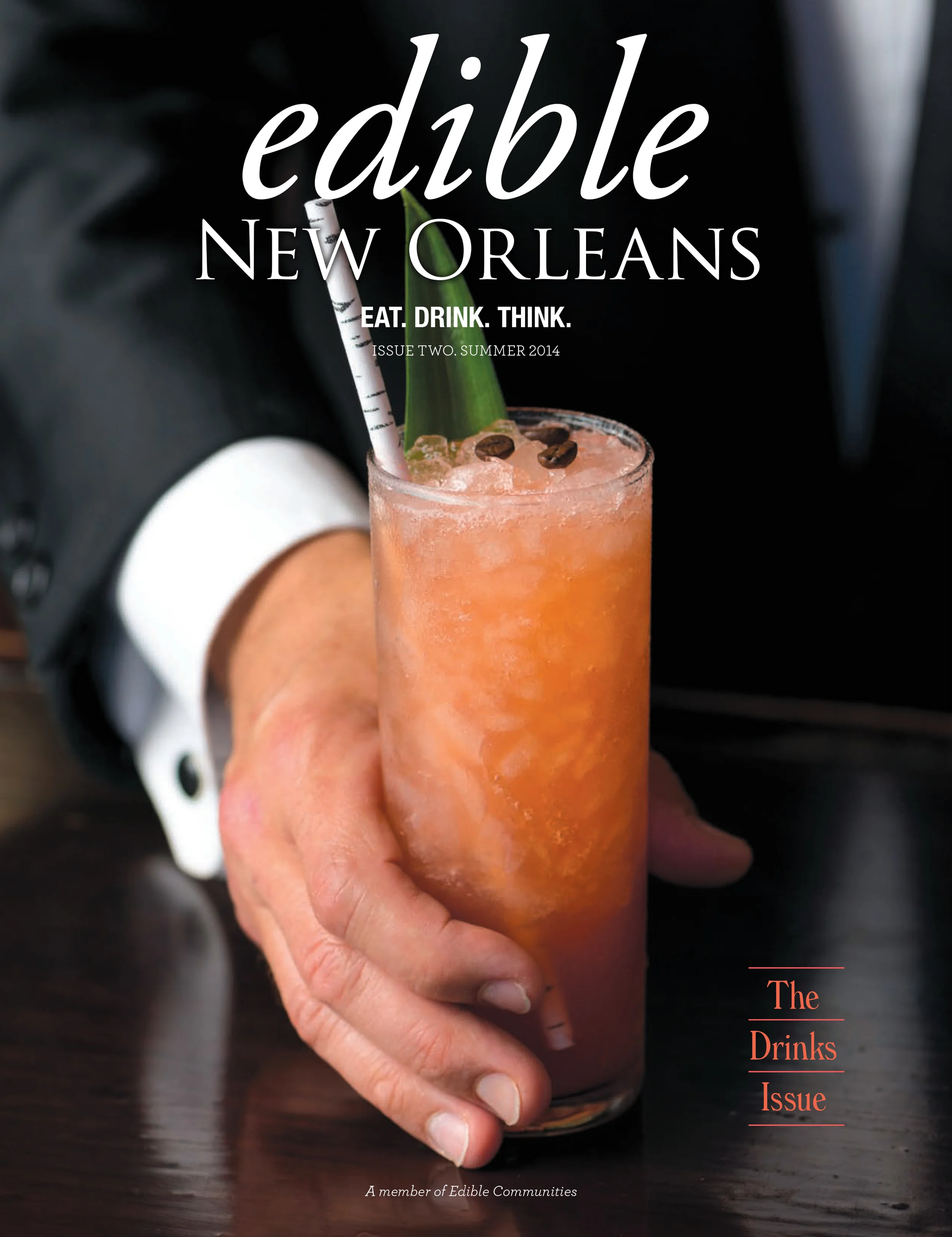 Photography for the cover of Edible New Orleans Magazine