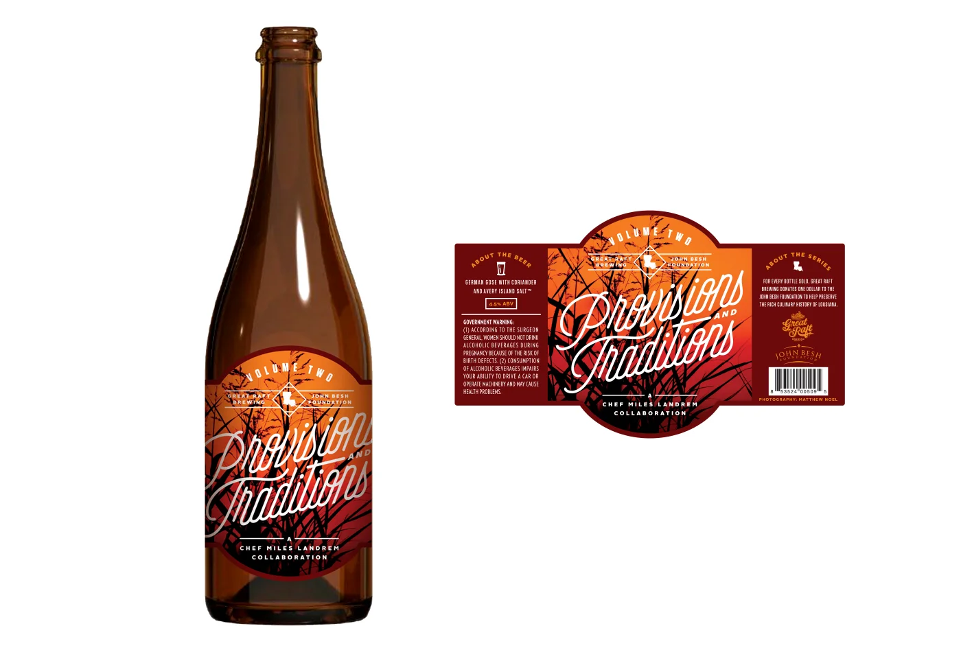 Background Photograph for Great Raft and John Besh Foundation Label Vol. 2