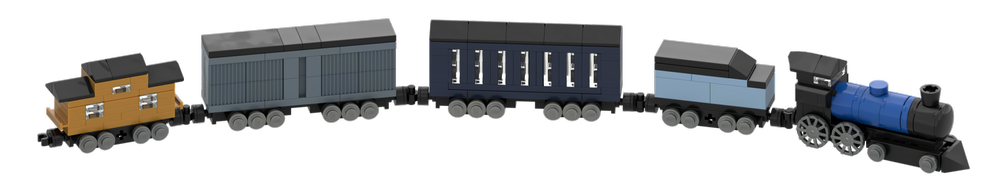 Instructions to Build a Microscale LEGO Train for the Holidays