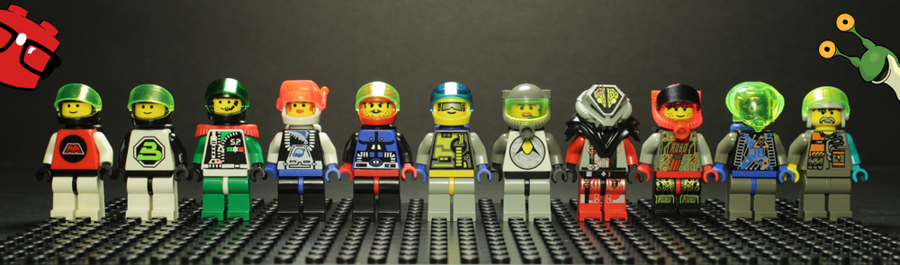 Rock Raiders LEGO Space Lineup BrickNerd