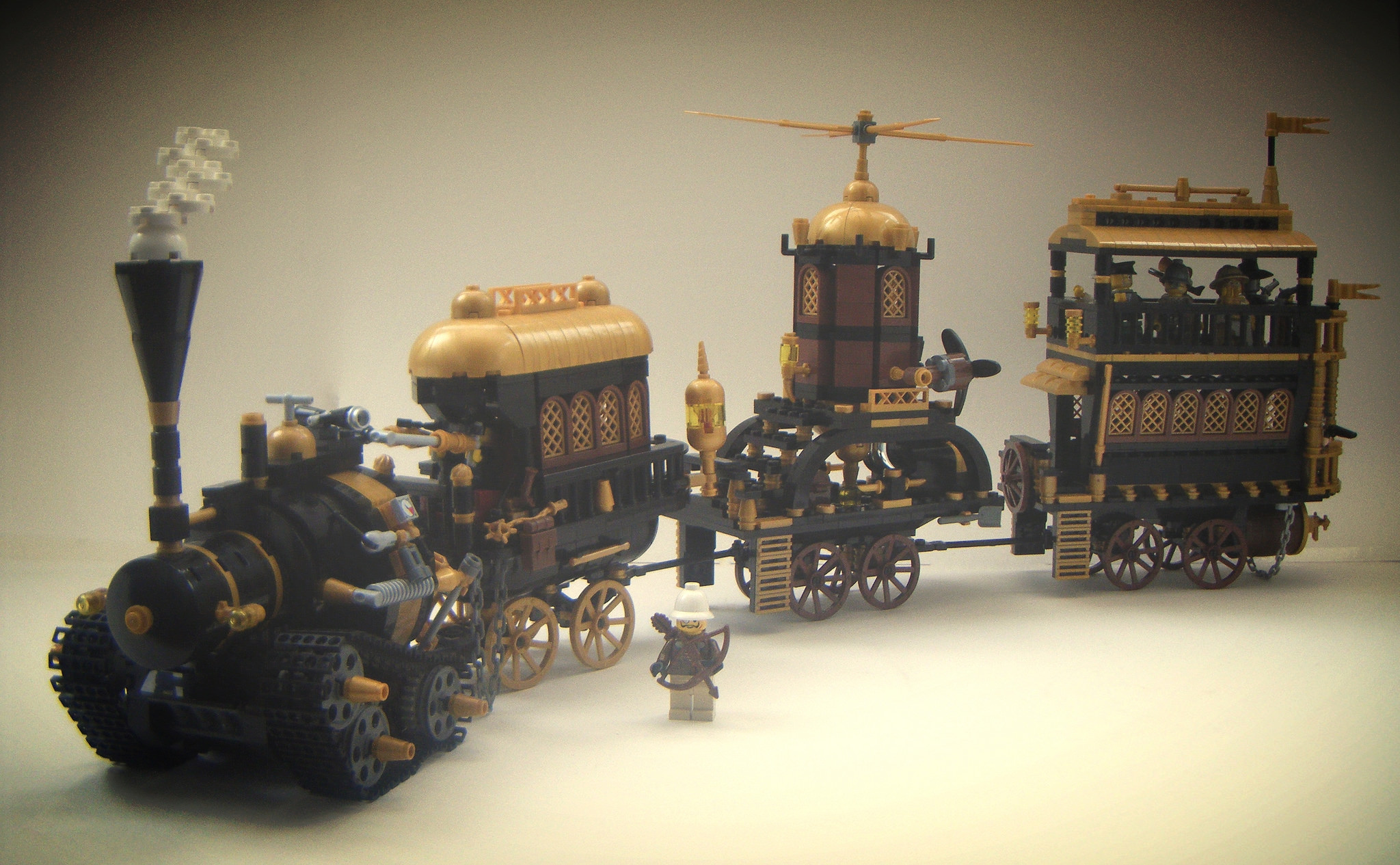 lego steampunk train