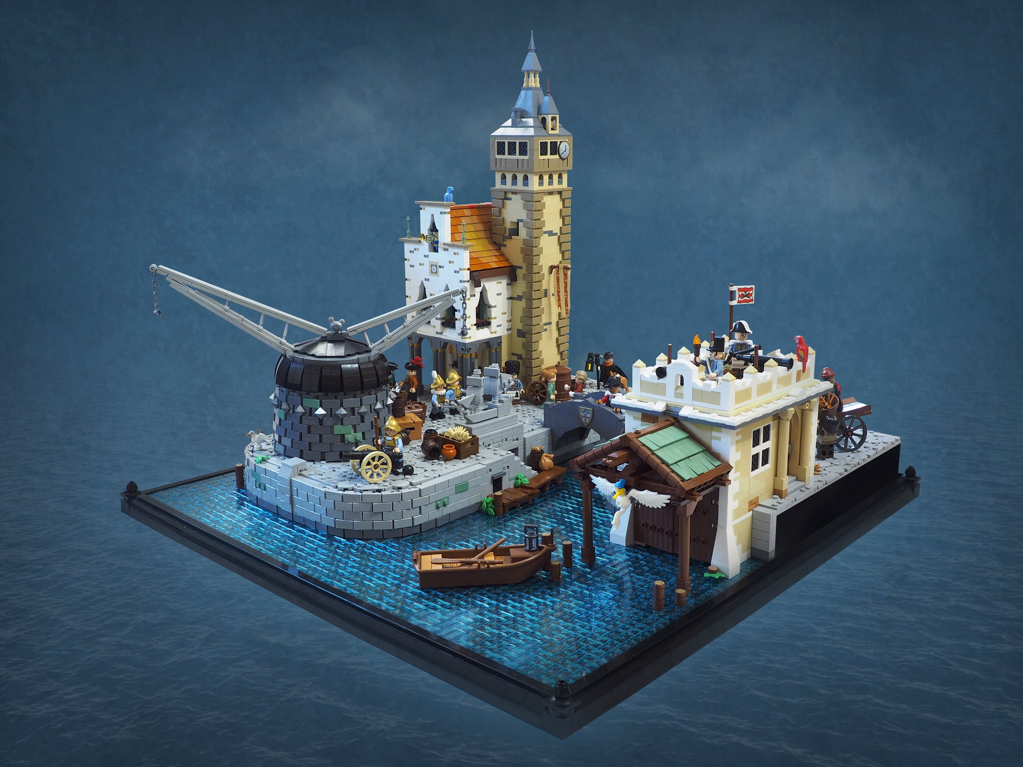 lego harbor moc