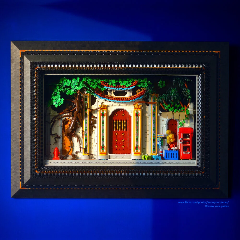 "Know Your Pieces" Like This 10,000-Piece Framed LEGO Painting