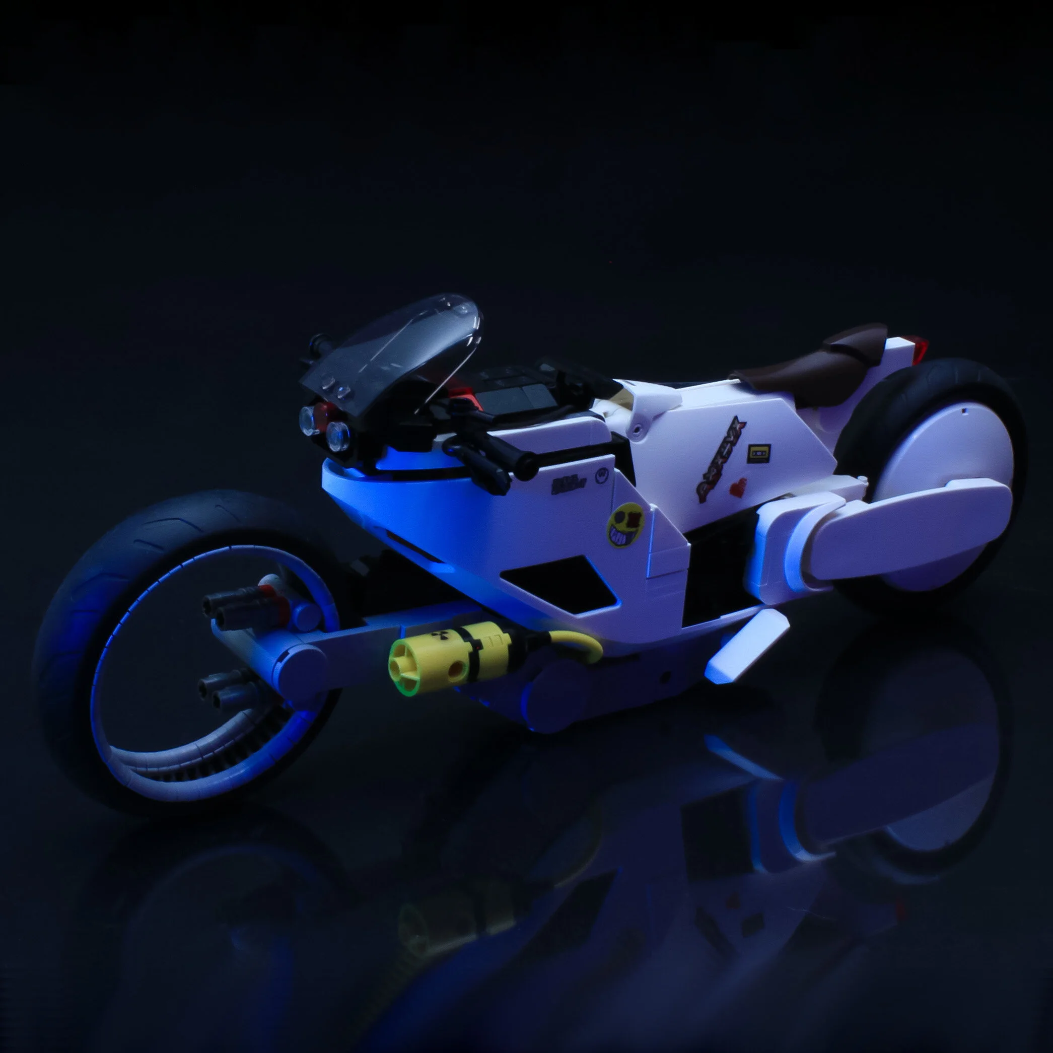 Can You Spot the Duplo Part in this Custom LEGO Motorcycle Masterpiece?