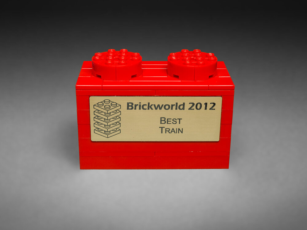 Best Train award given to Brian Williams at Brickworld 2012