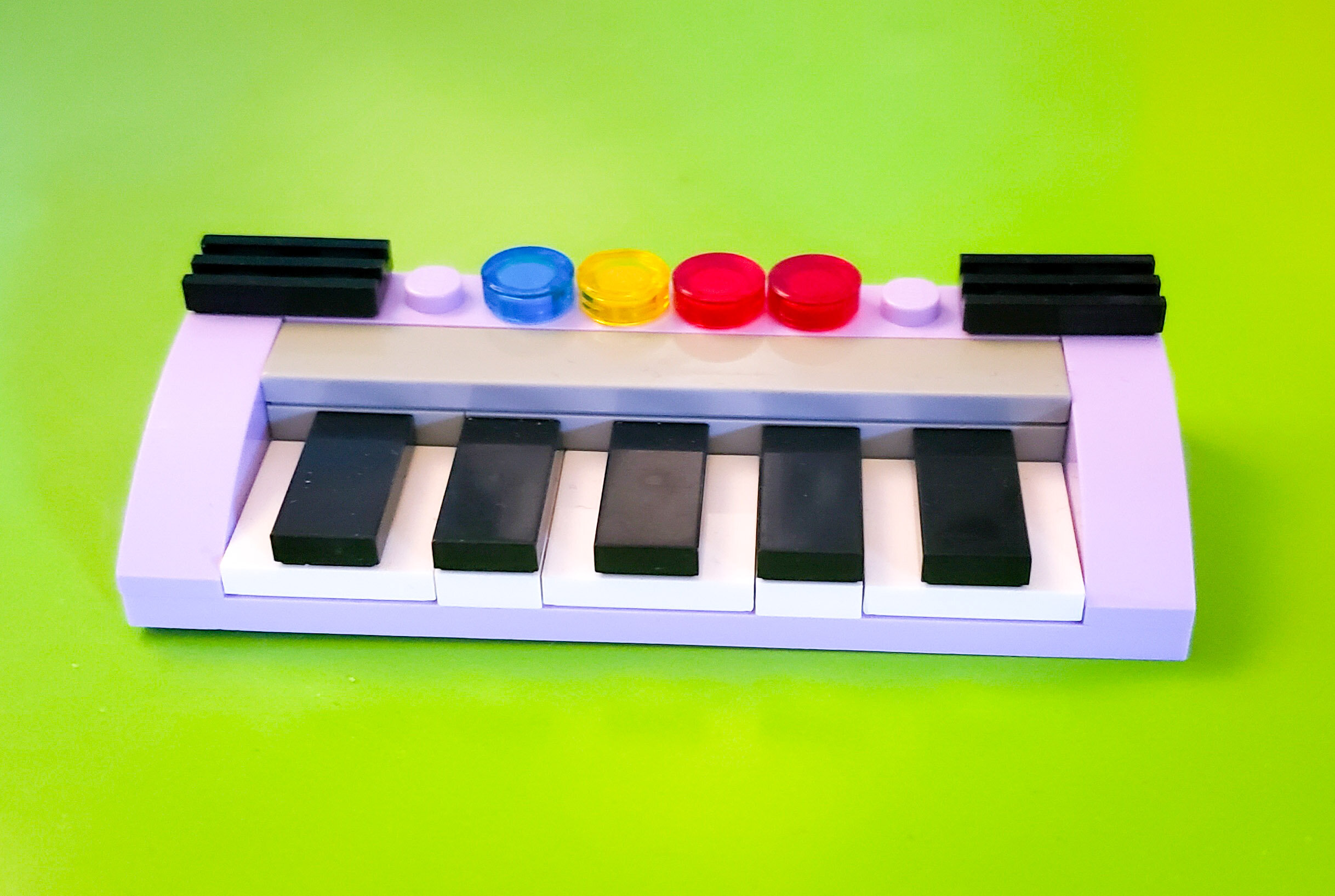 Piano lego piano de brinquedo multicolorido escola de música