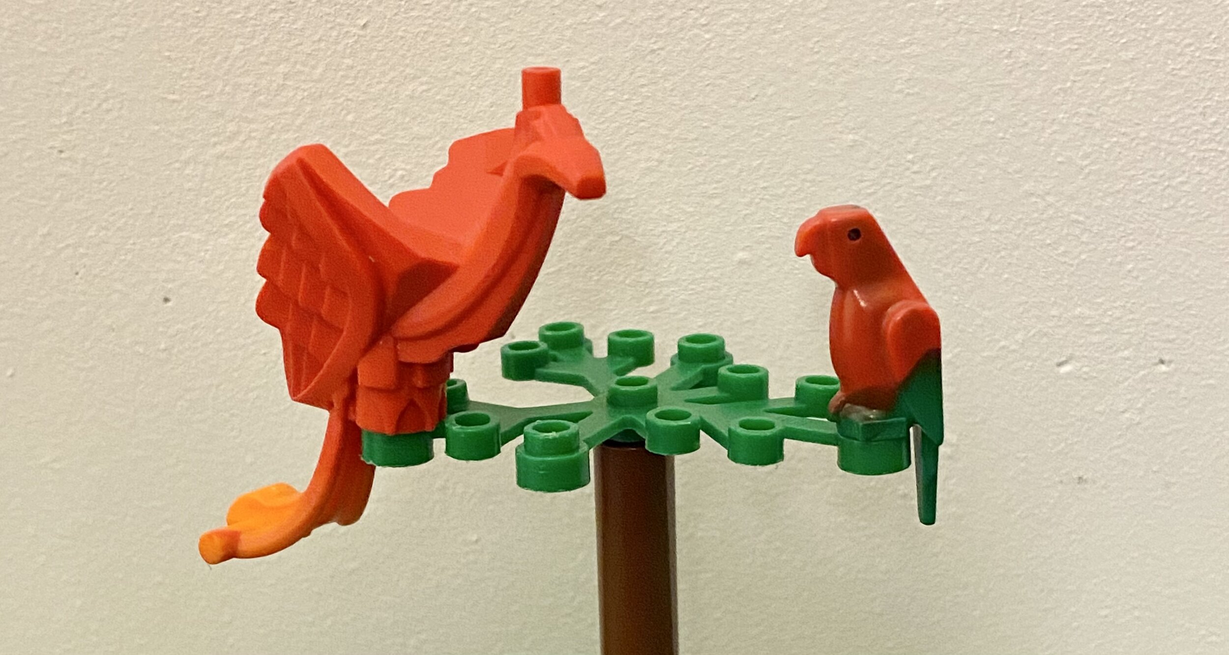 Nouveau LEGO-Animal-Air-Perroquet Dark bleu gris oiseau x 5-4766 10251 