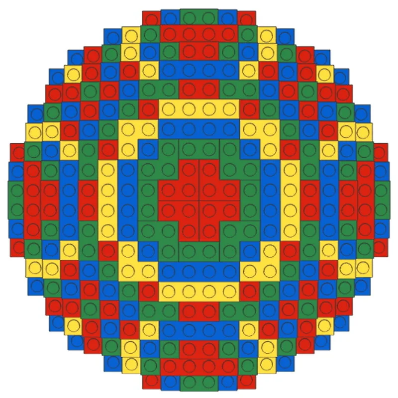 Top view of the same sphere