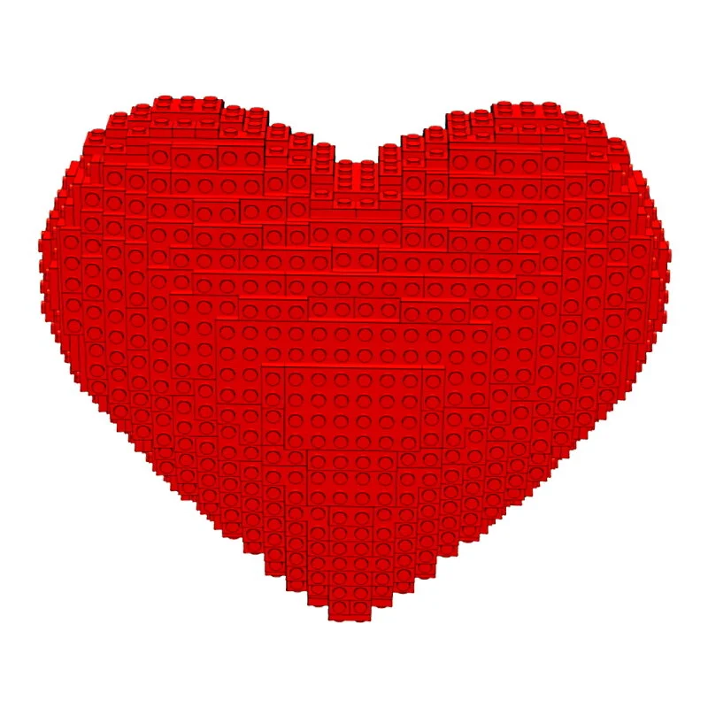 Heart sculpture built using Lsculpt